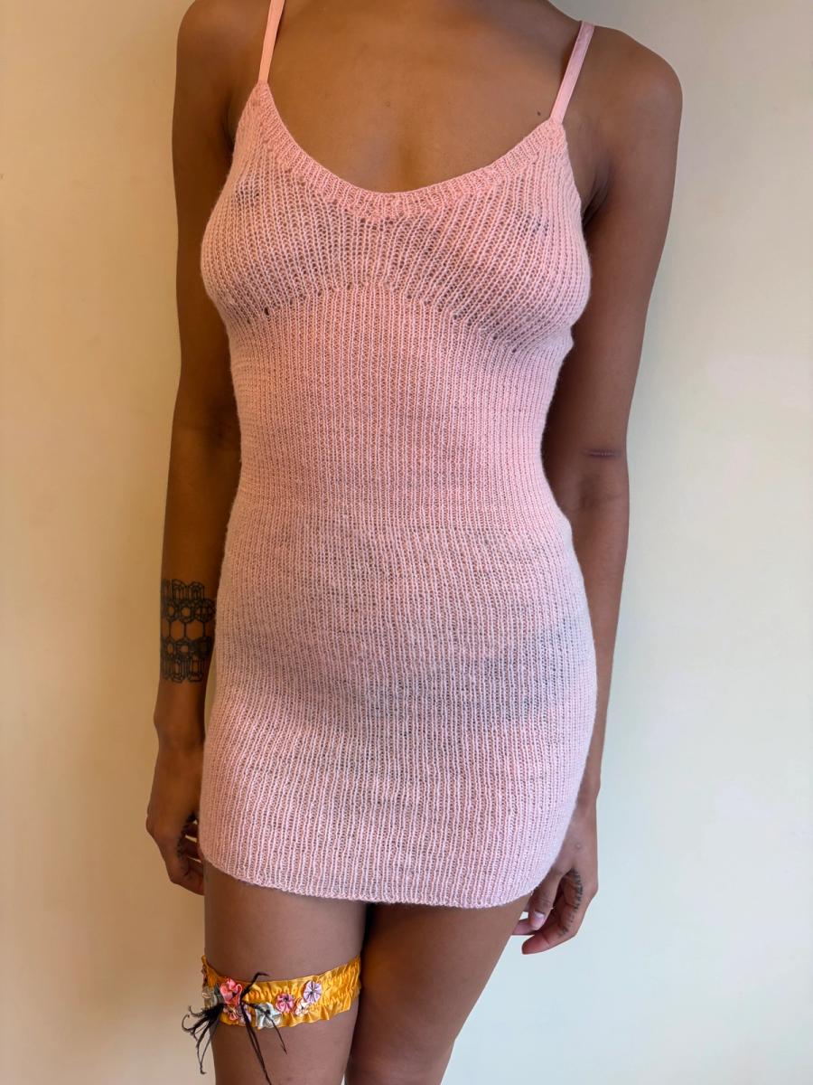 1930 Knit Bubblegum Pink Slip product image
