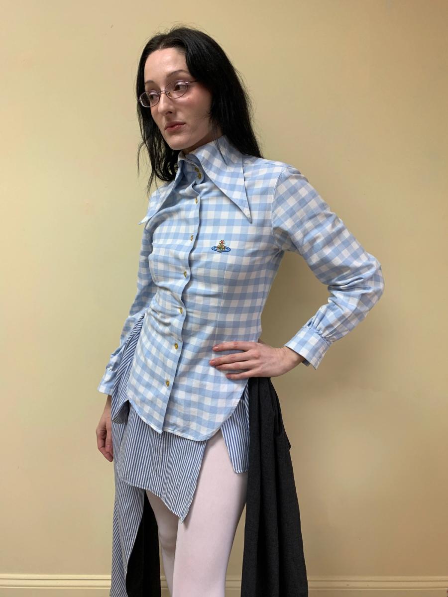 90s Vivienne Westwood Gingham Button Up product image
