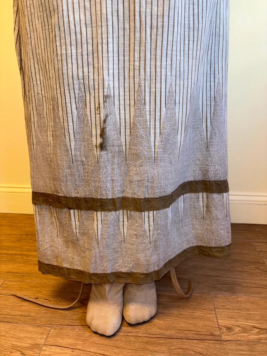 Edwardian Striped Dress Vermicular Print product image