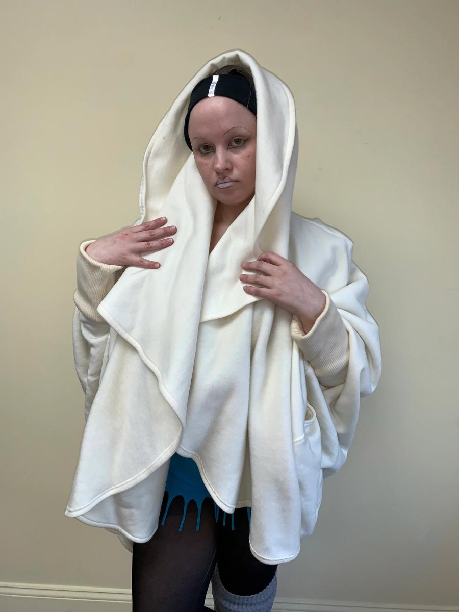 Norma Kamali 1980s Fleece Cocoon Coat product image