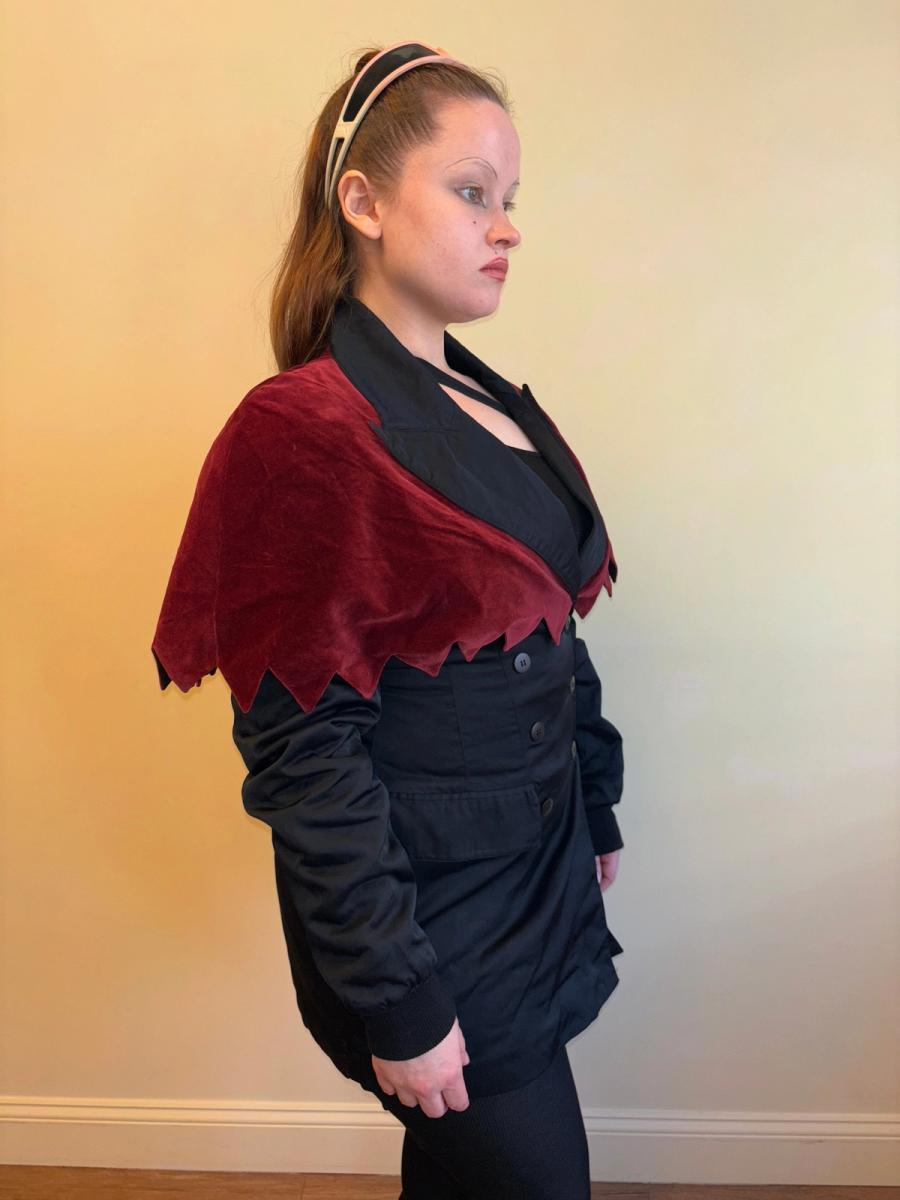 90s Aquagirl Jagged Hem Collar Jacket product image