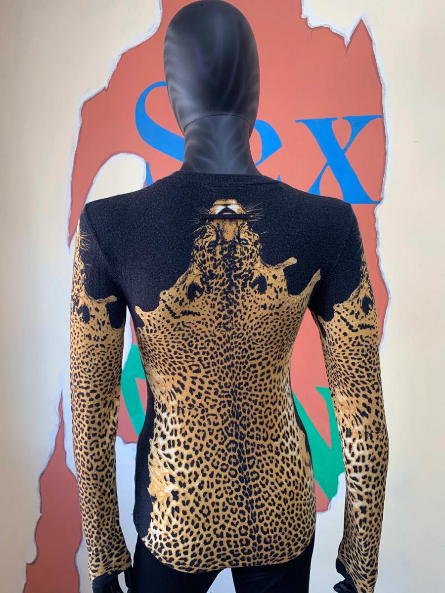 Jean Paul Gaultier Trompe L'oeil Leopard Pelt Top product image