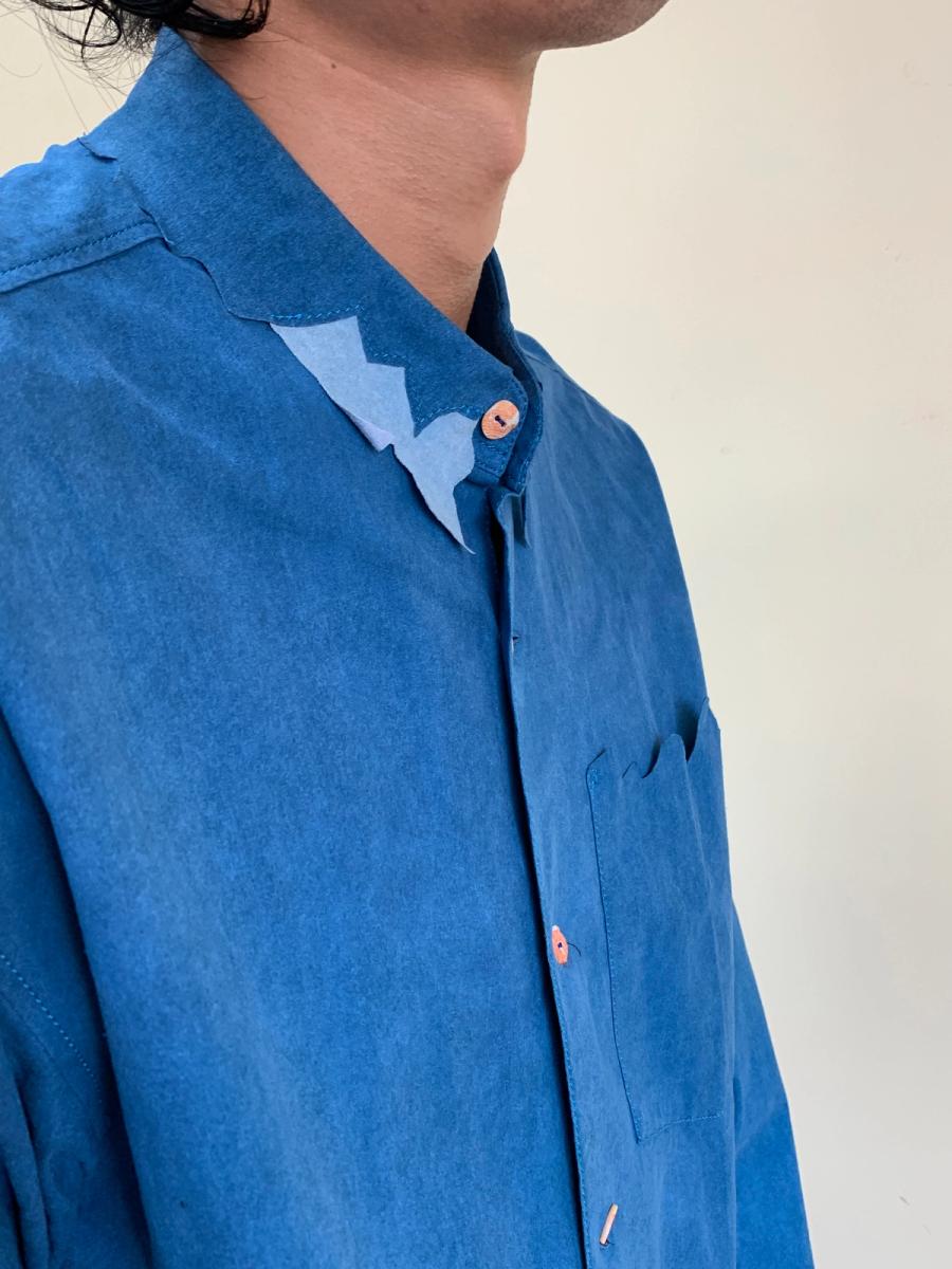 Obscure Desire of Bourgeoisie Faux Suede Button Up product image