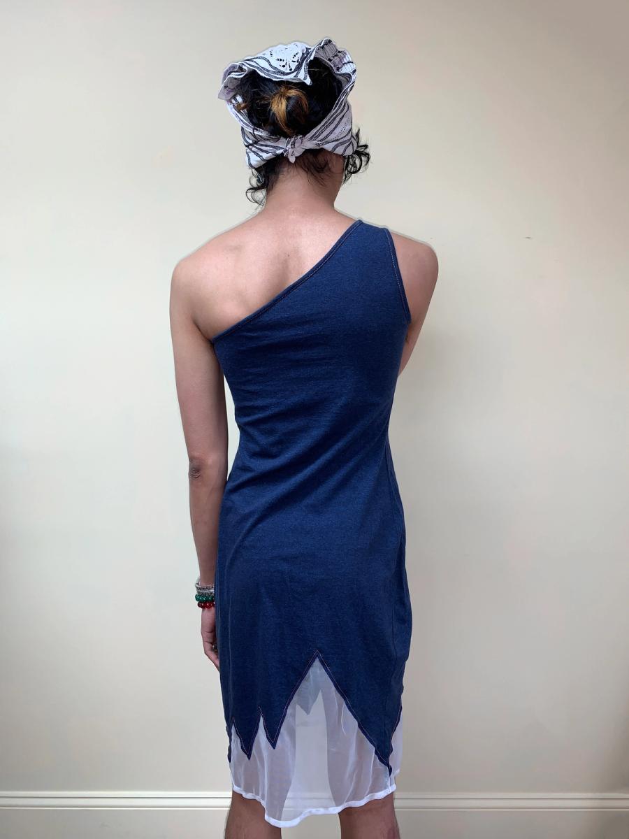 90s W< Jagged Hem Dress product image