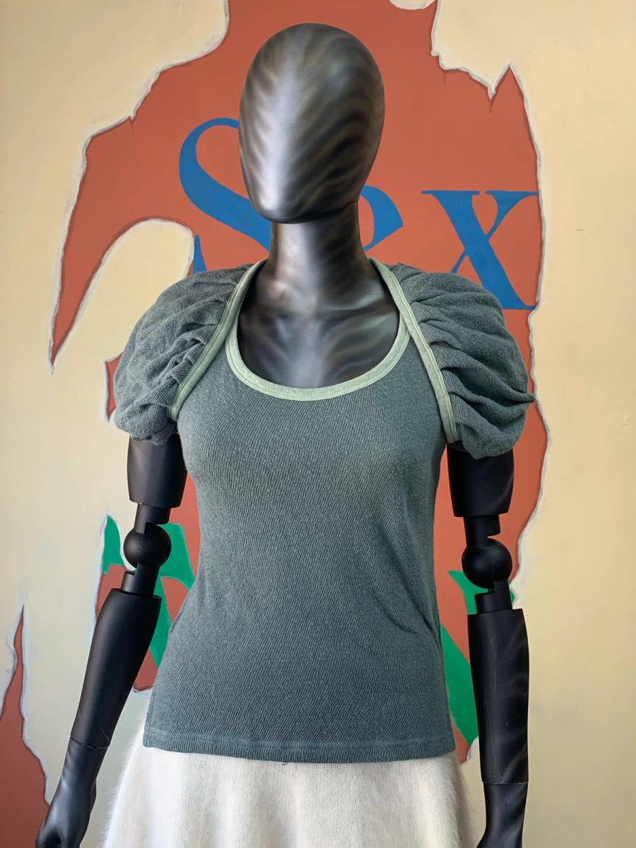 Beauty: Beast Ruched Bubble Sleeve Top product image