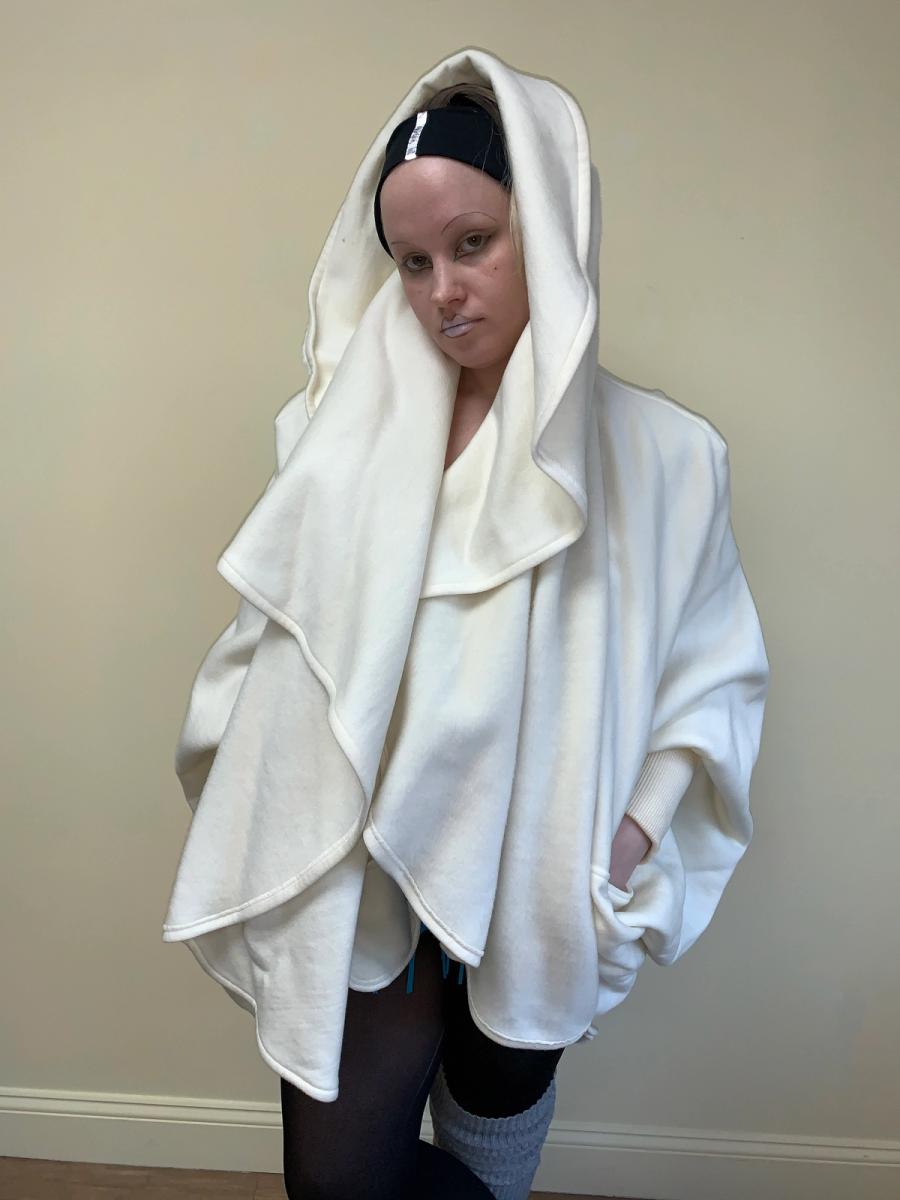 Norma Kamali 1980s Fleece Cocoon Coat product image