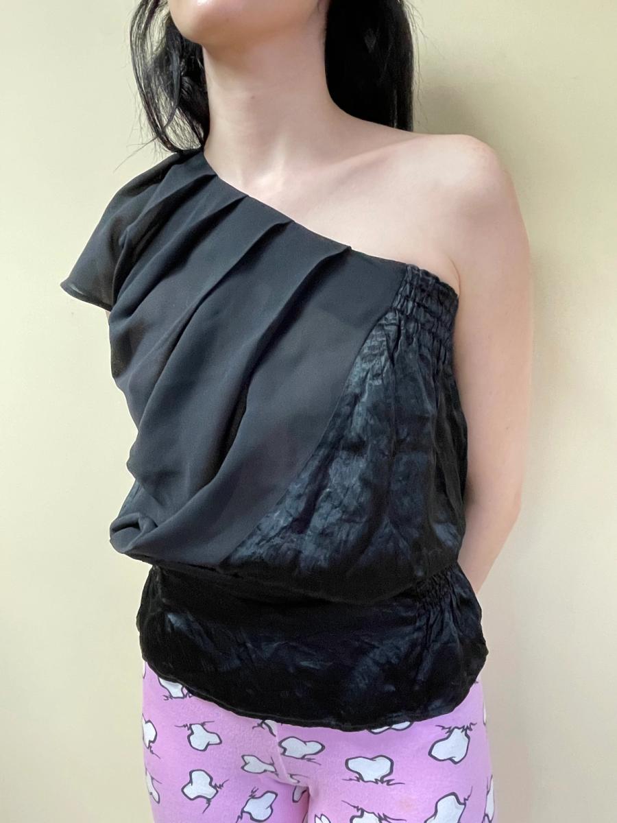 Beauty: beast Asymmetrical Pleated Top product image