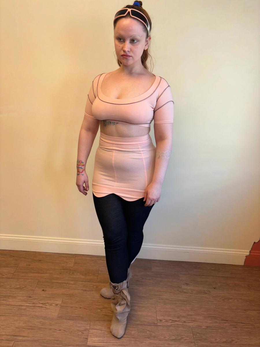 Pam Hogg Baby Pink Scalloped Set product image