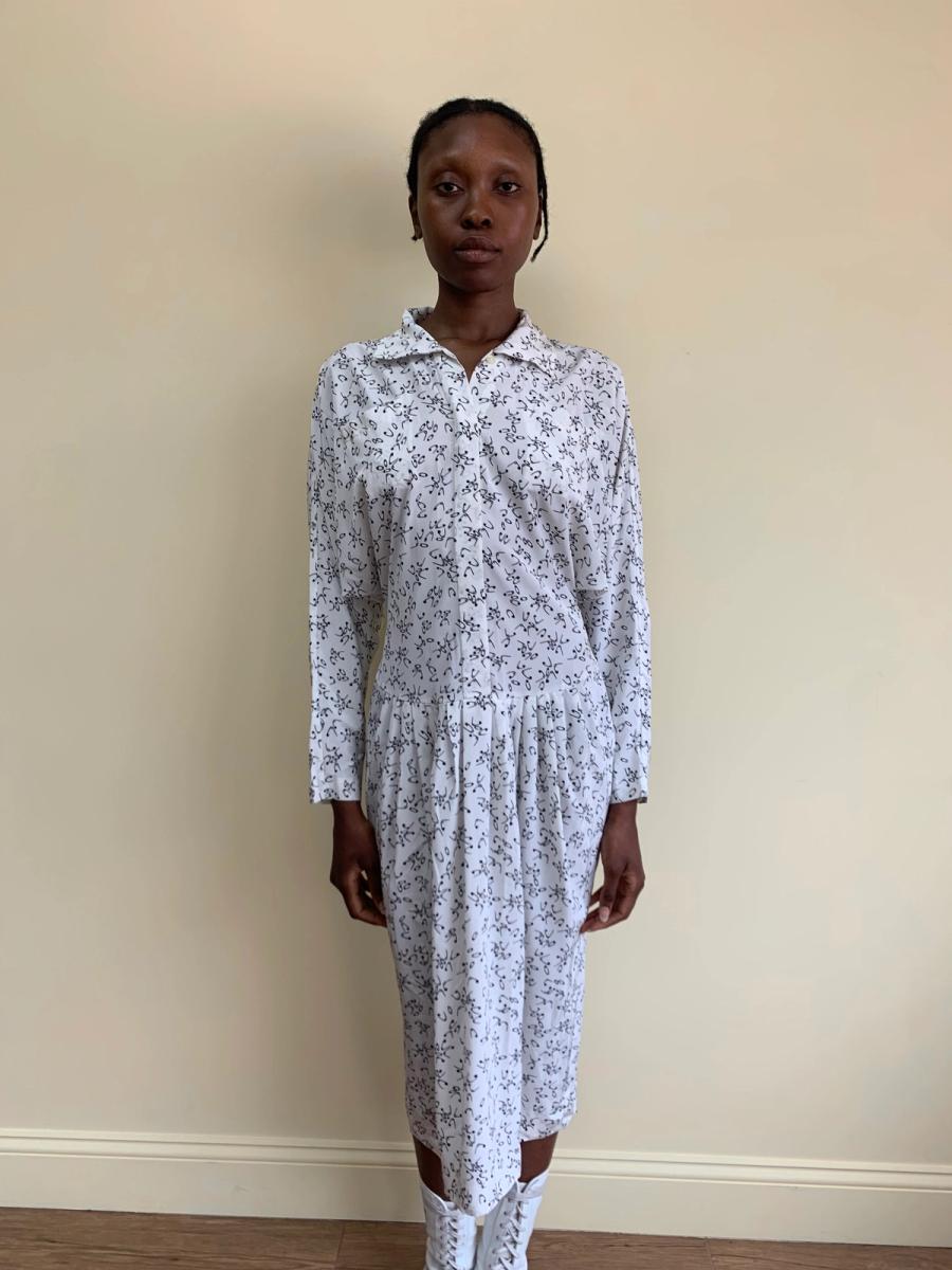 1980s Norma Kamali Safety Pin Dress product image