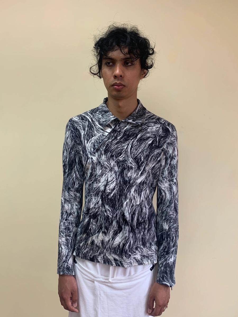 90s Anglomania Hair Print Shirt product image