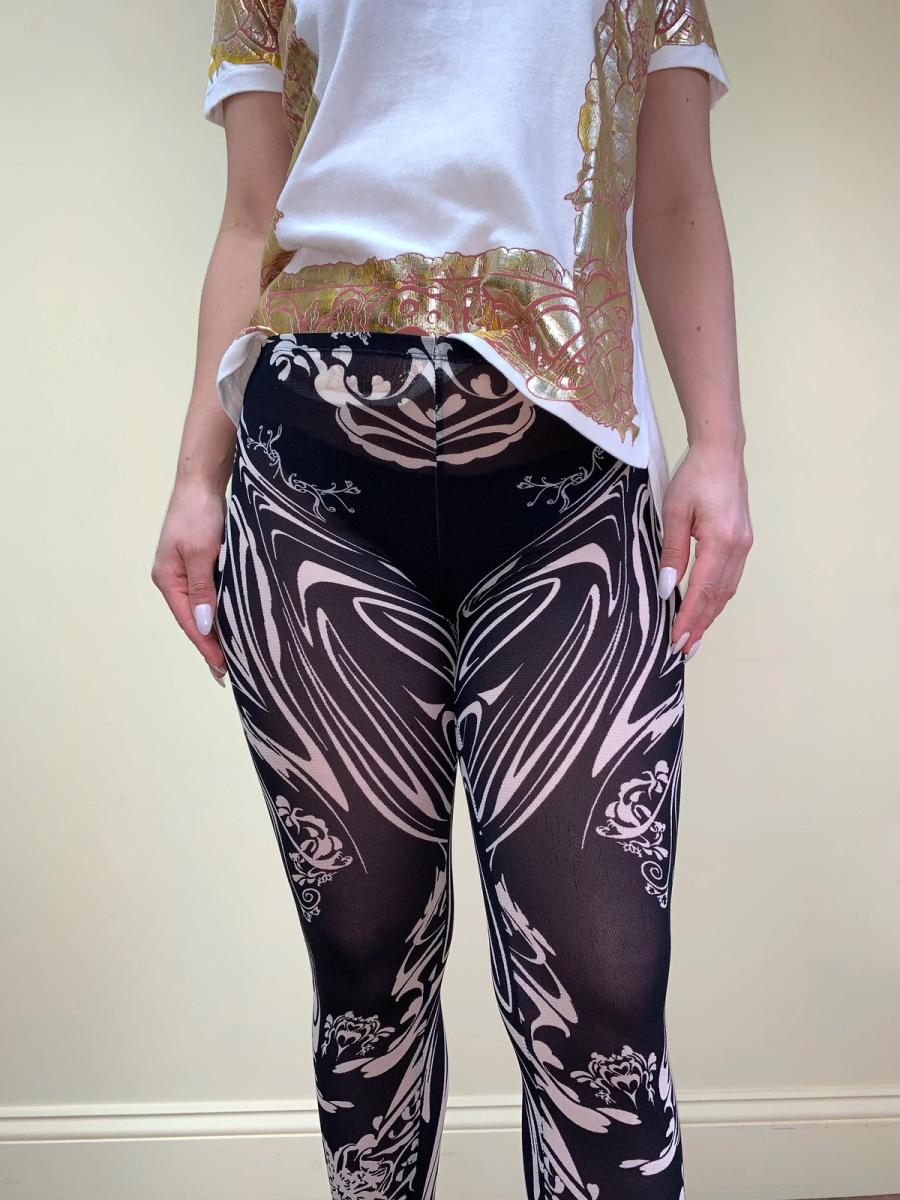 Issey Miyake SS 2004 Tattoo Art Nouveau Leggings product image