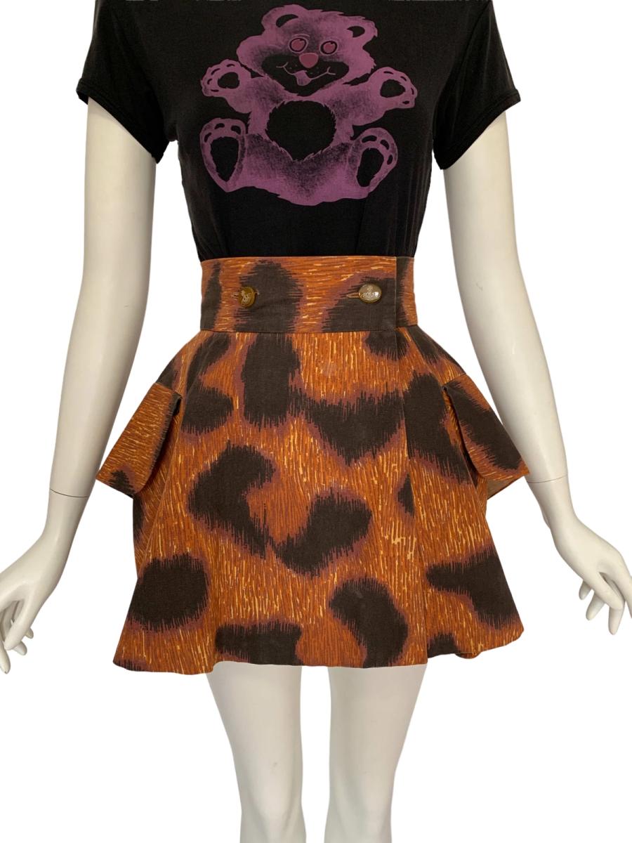 Vivienne Westwood Rare SS94 Café Society Cheetah Skirt product image