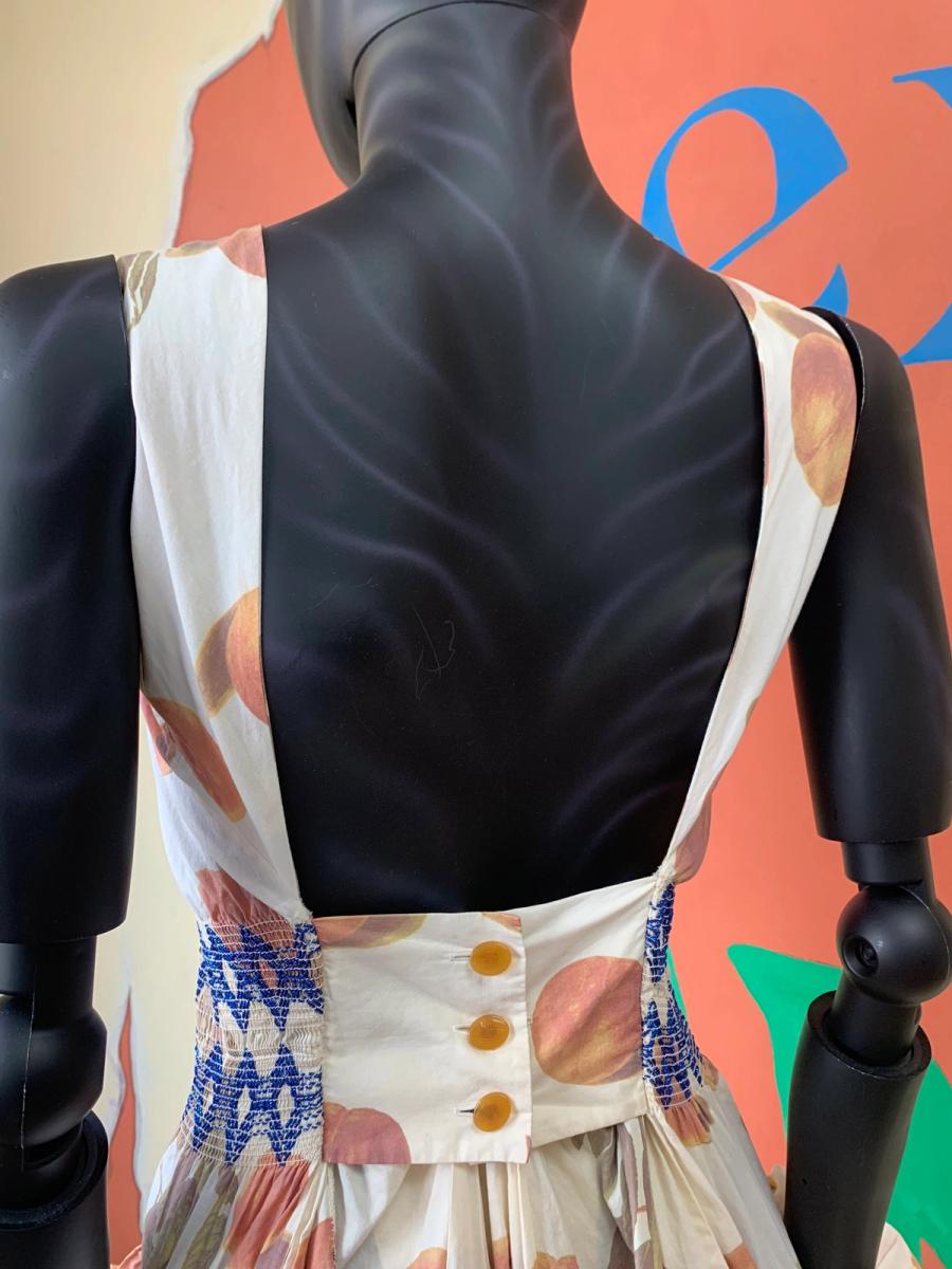 Vivienne Westwood S/S 1997 'Vive la Bagatelle' Smocked Peach Dress product image