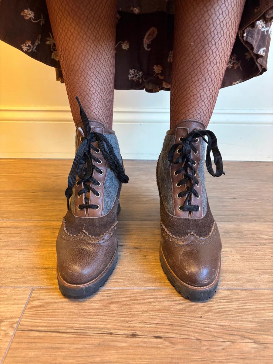 80s Junior Gaultier Leather Boots product image