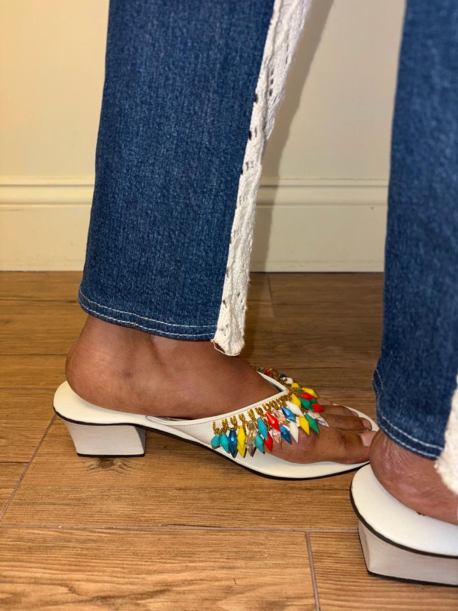 1970s Beaded Sandals from the Philippines product image