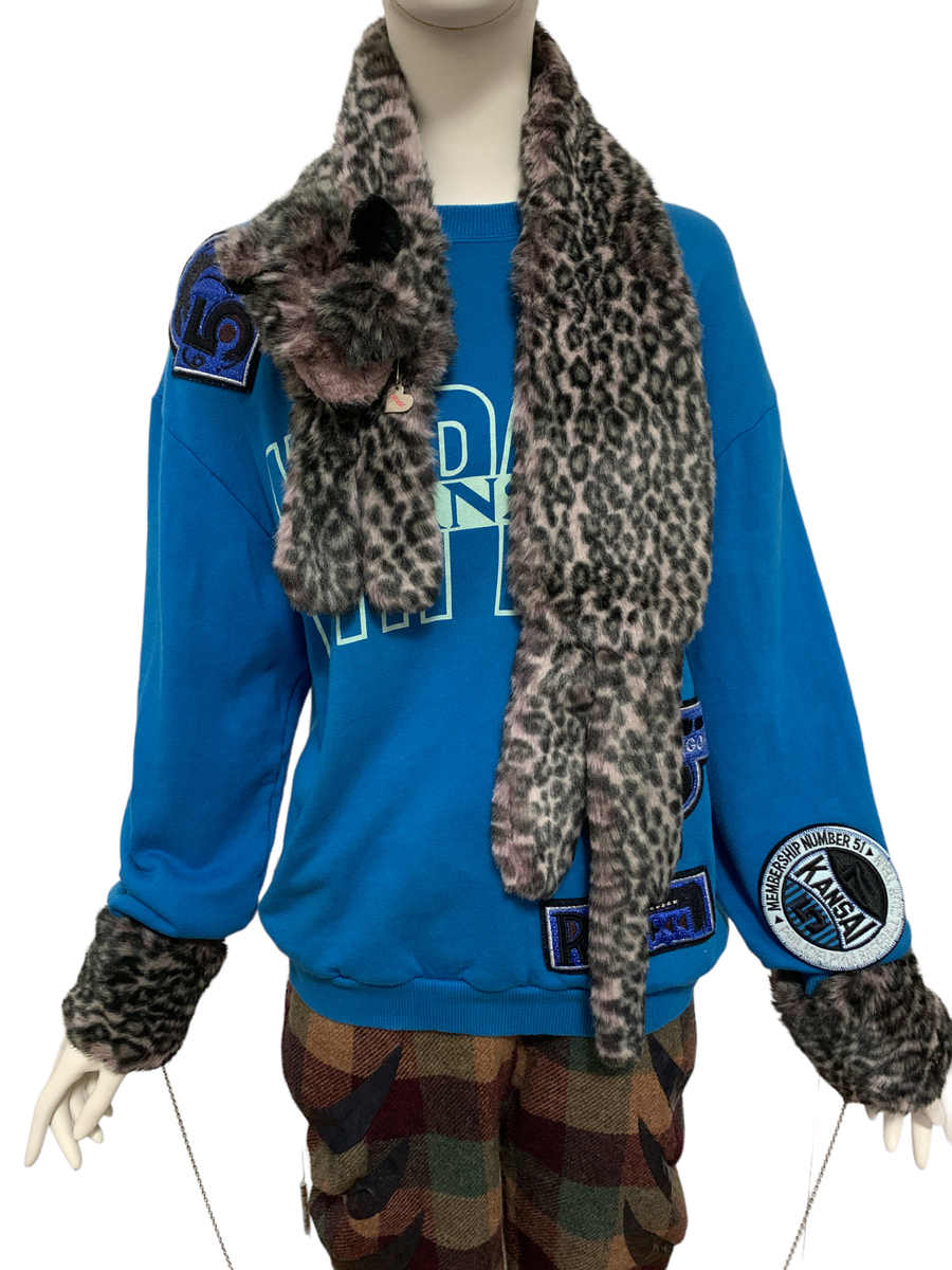 MILK Cheetah Faux Fur Scarf and Arm Warmers product image