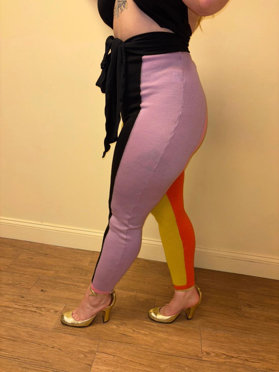 Gianni Versace Knit Harlequin Pants  product image