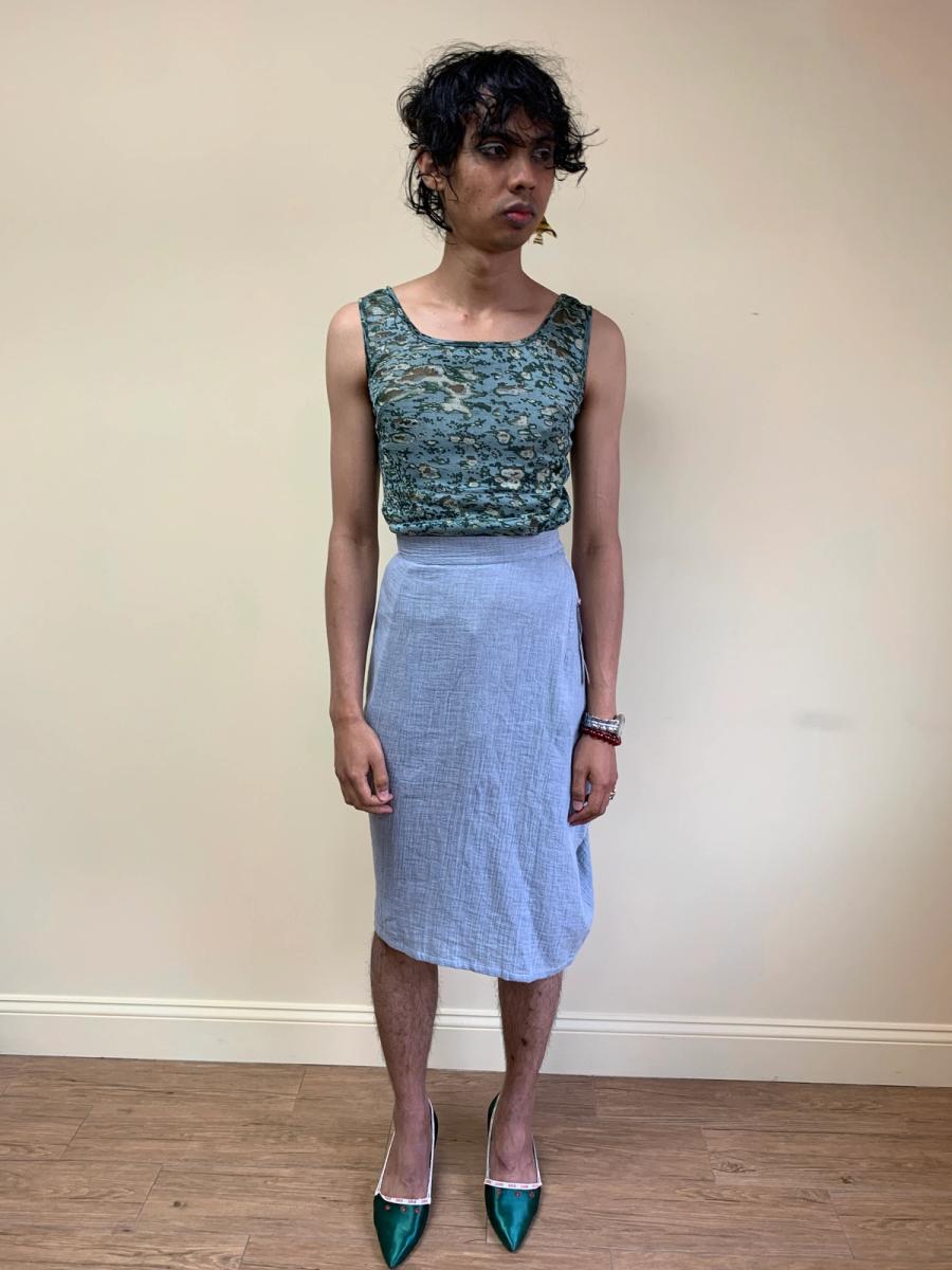 Freak of Psycho Muslin Bustle Skirt product image