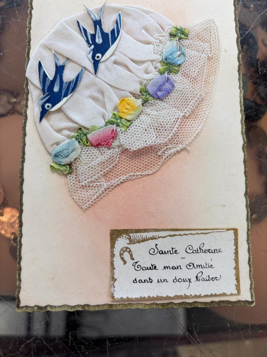 Antique French Saint Catherine Card product image