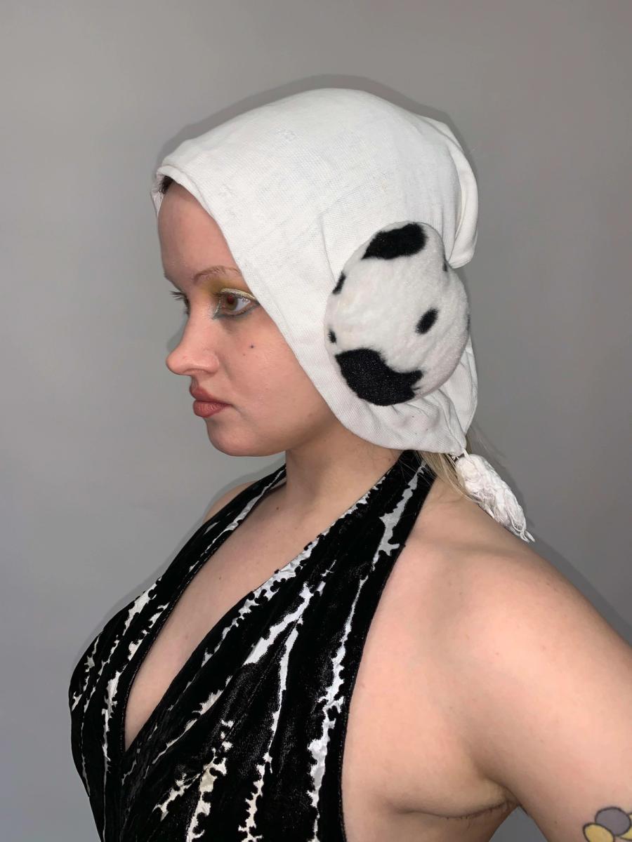 90s Cowprint Earmuffs  product image