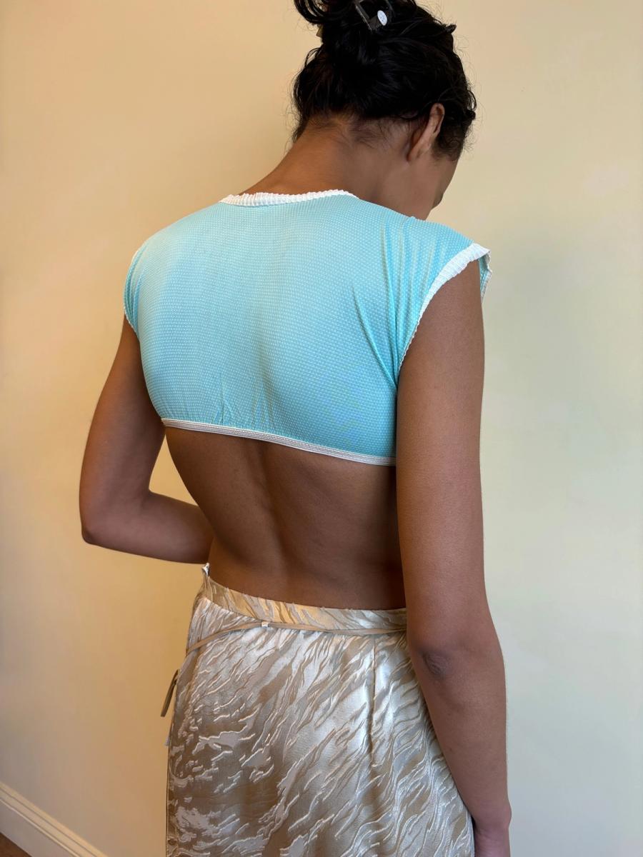 1960s Deadstock Babydoll Crop Top product image