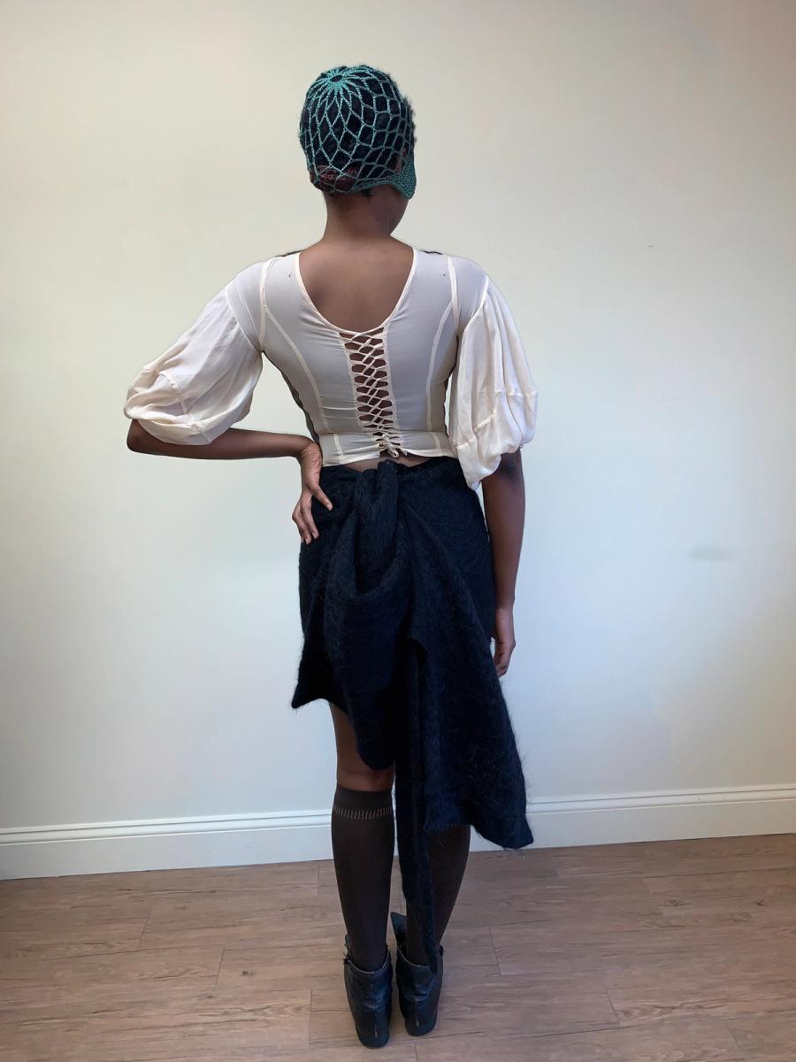 Vivienne Westwood 1992 Runway Mohair Bustle Skirt product image