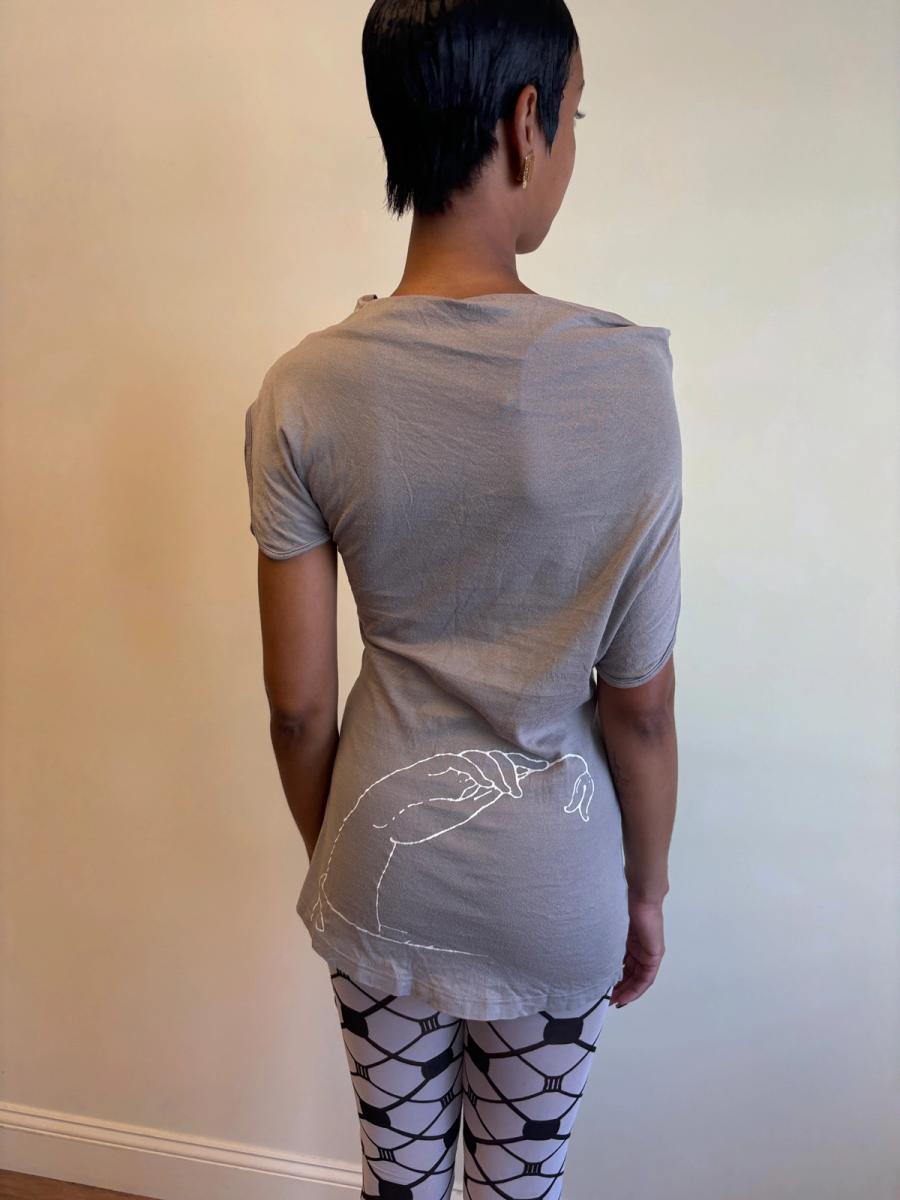 Bernhard Willhelm Gray Trompe L'oeil Warrior Tunic product image