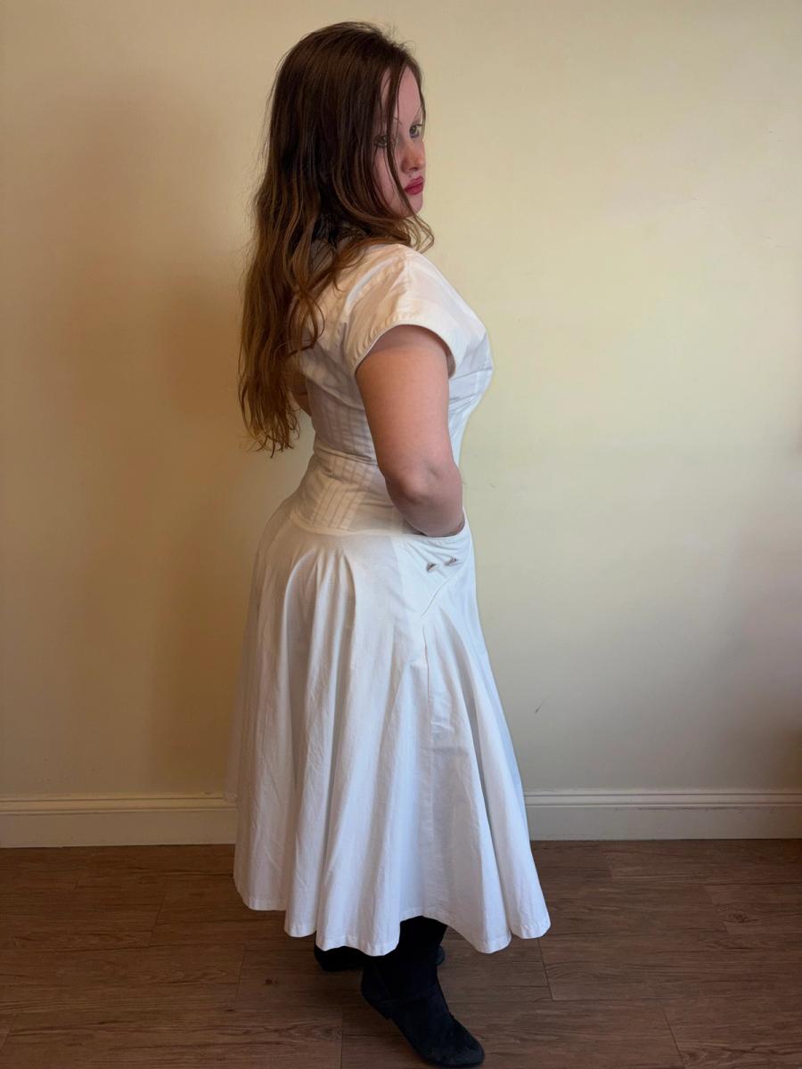 1980s Claude Petin Sweeping Fit & Flare Dress product image