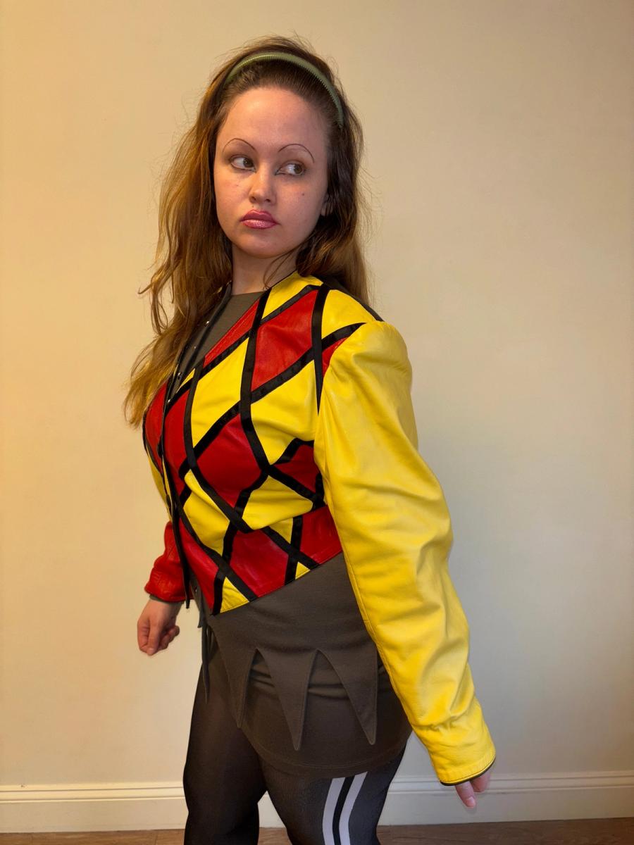 Scussi Gianfranco Harlequin Leather Jacket  product image