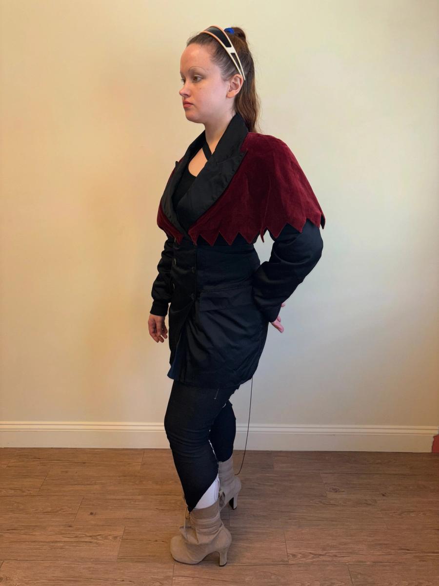 90s Aquagirl Jagged Hem Collar Jacket product image