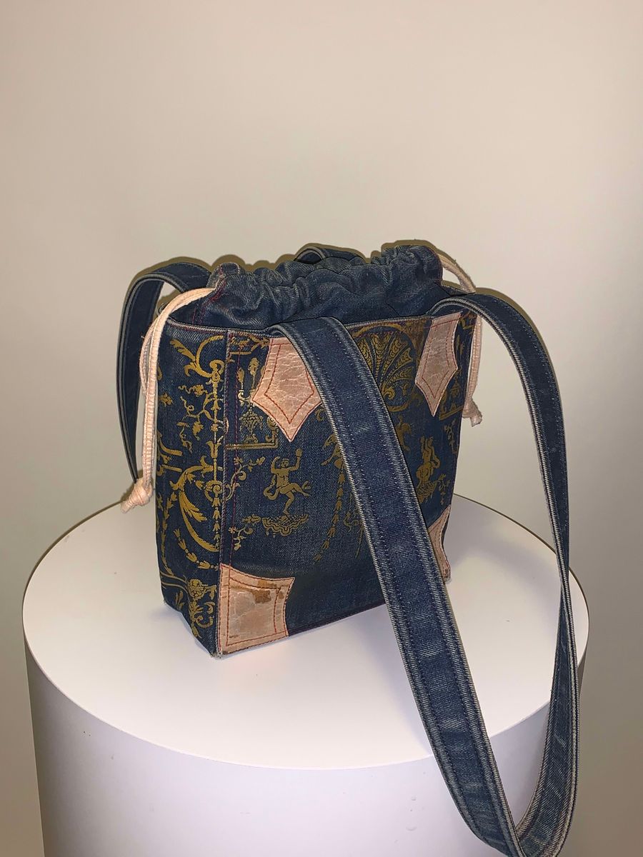 1990 Vivienne Westwood Portrait Collection Denim Boule Bag  product image