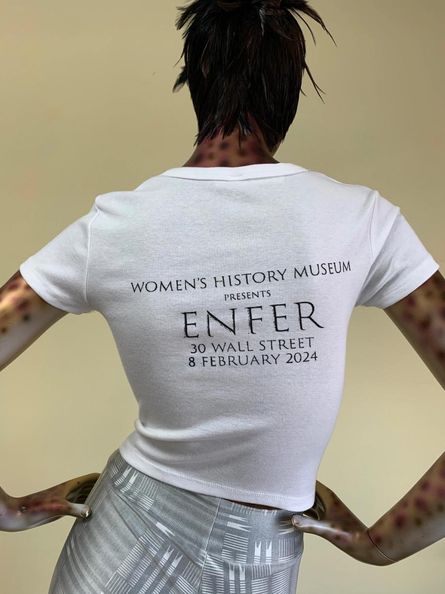 "Enfer" OMO Dress Shields T-shirt in White - Medium product image