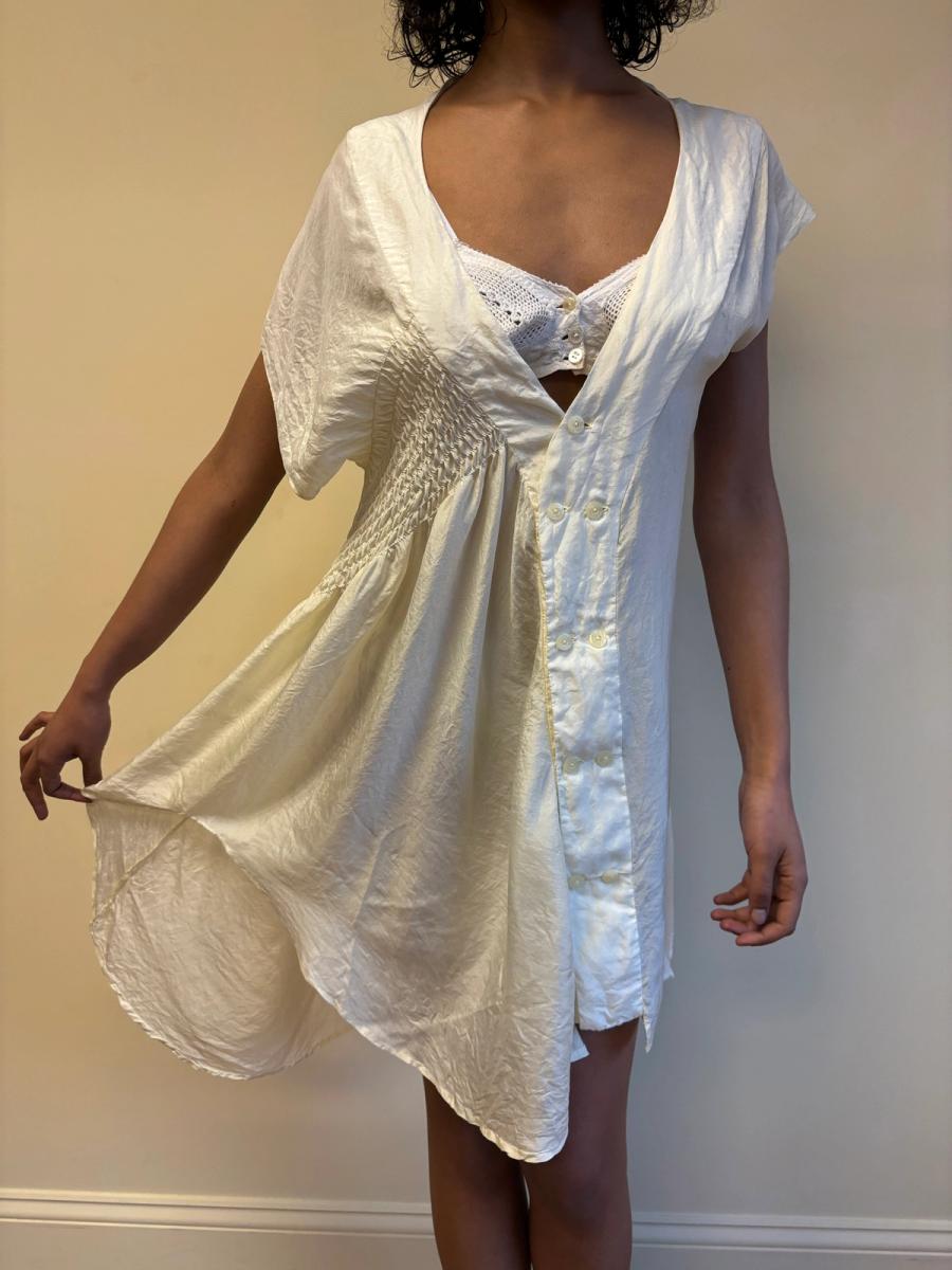 Marjan Pejoski Pale Yellow Babydoll Dress product image