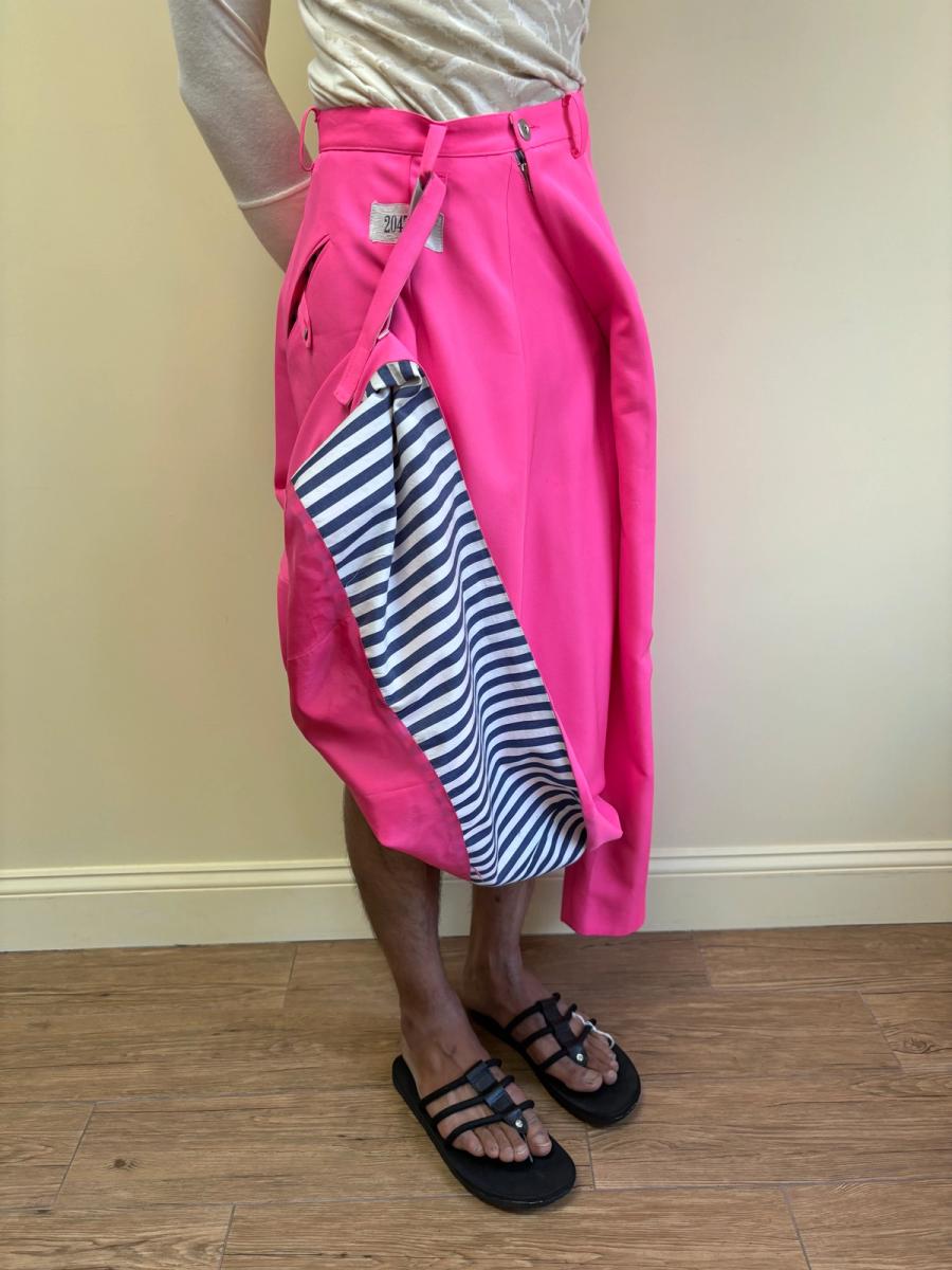 20471120 Hot Pink Convertible Skirt with Pant Leg product image