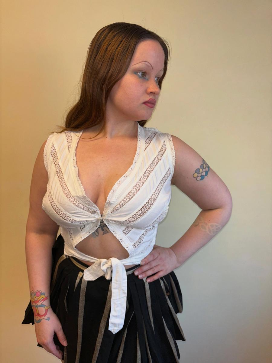 Antique Embroidered Corset Cover product image