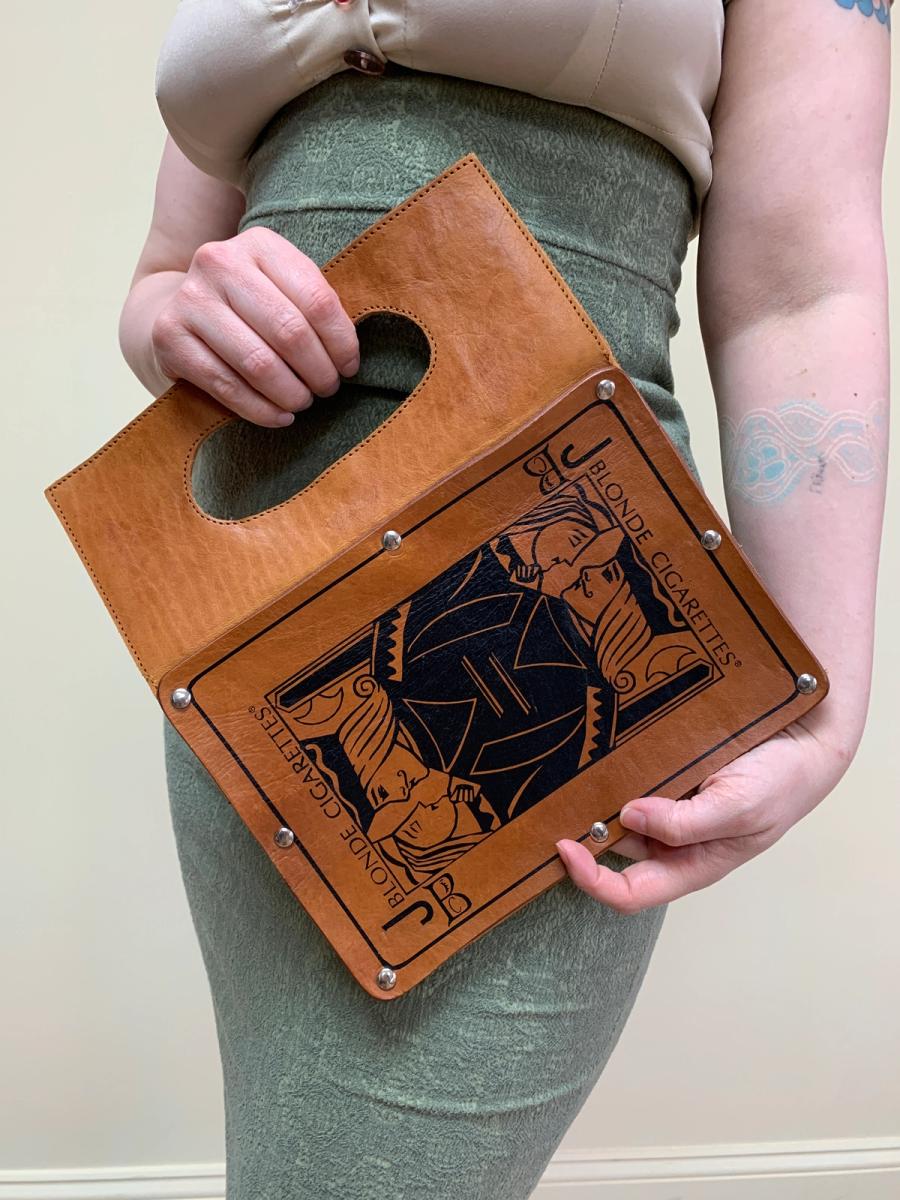 Blonde Cigarettes Joker Card Leather Bag product image