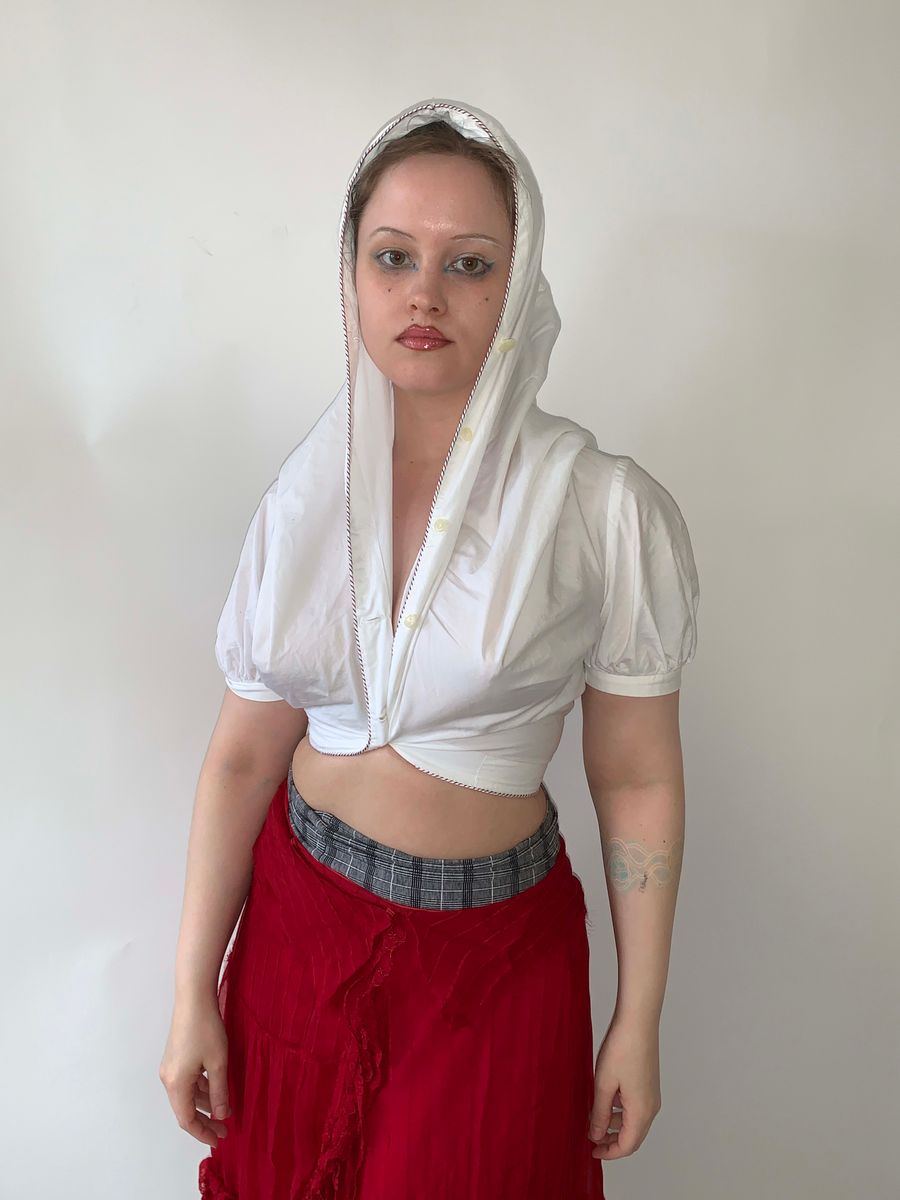 Vivienne Westwood 90s Gold Label Hooded Blouse product image