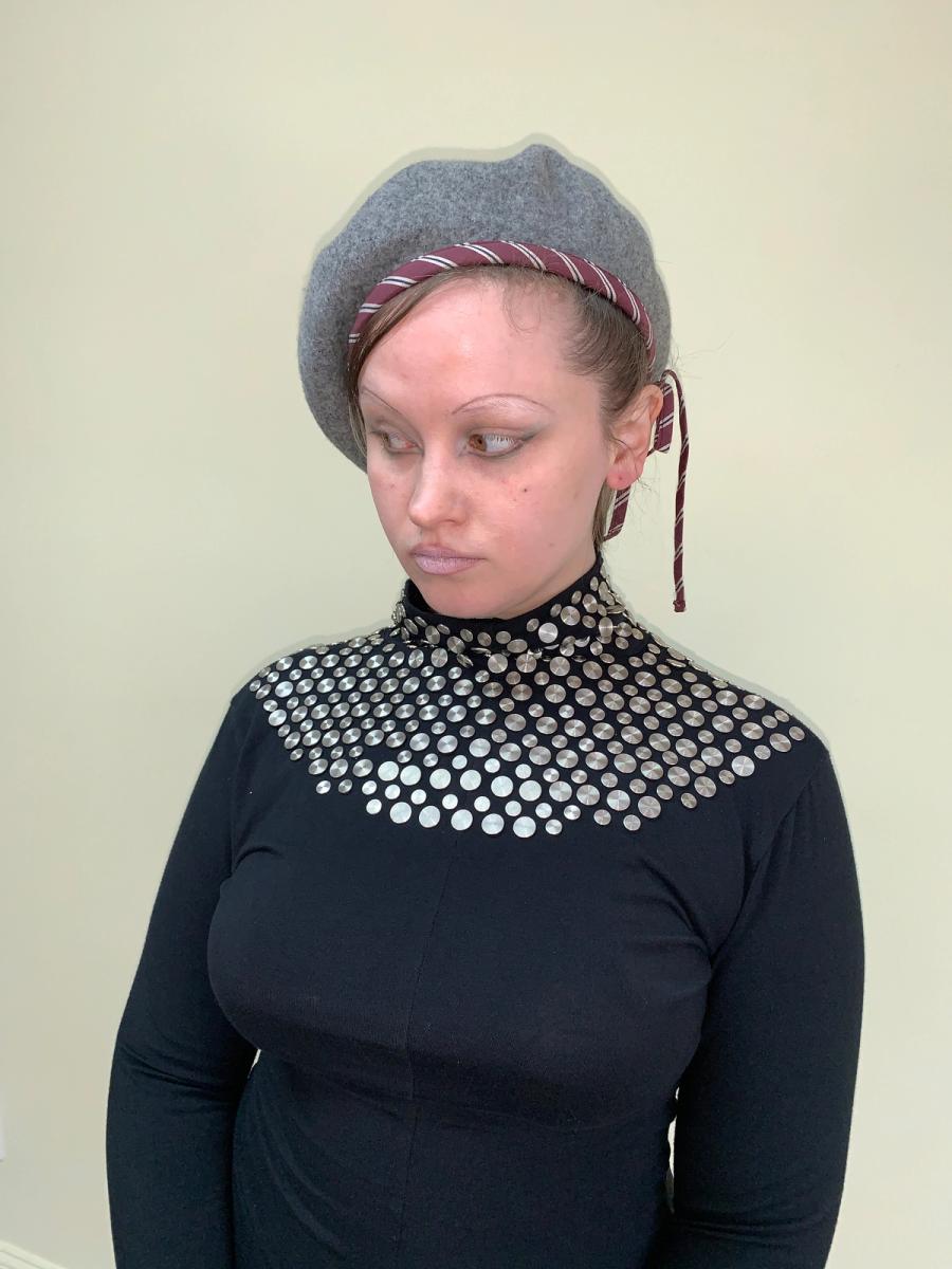 Vivienne Westwood Studded Gray "Venus" Beret product image