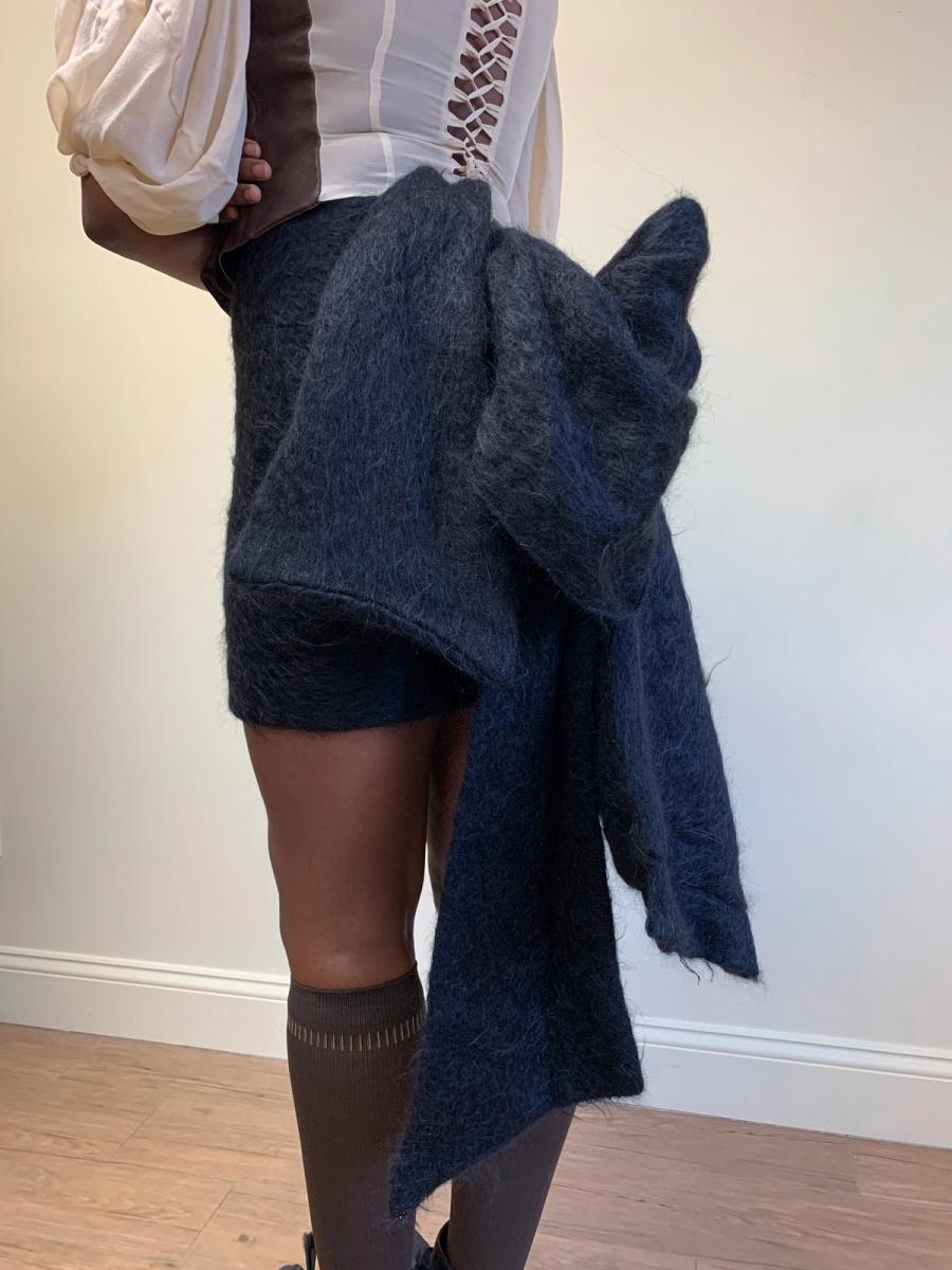 Vivienne Westwood 1992 Runway Mohair Bustle Skirt product image