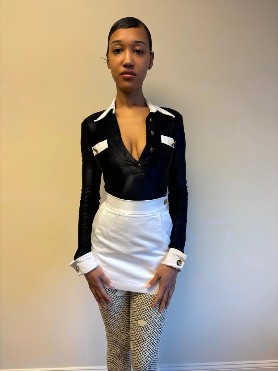 80s "Destroy" by John Richmond Suit Illusion Leotard product image