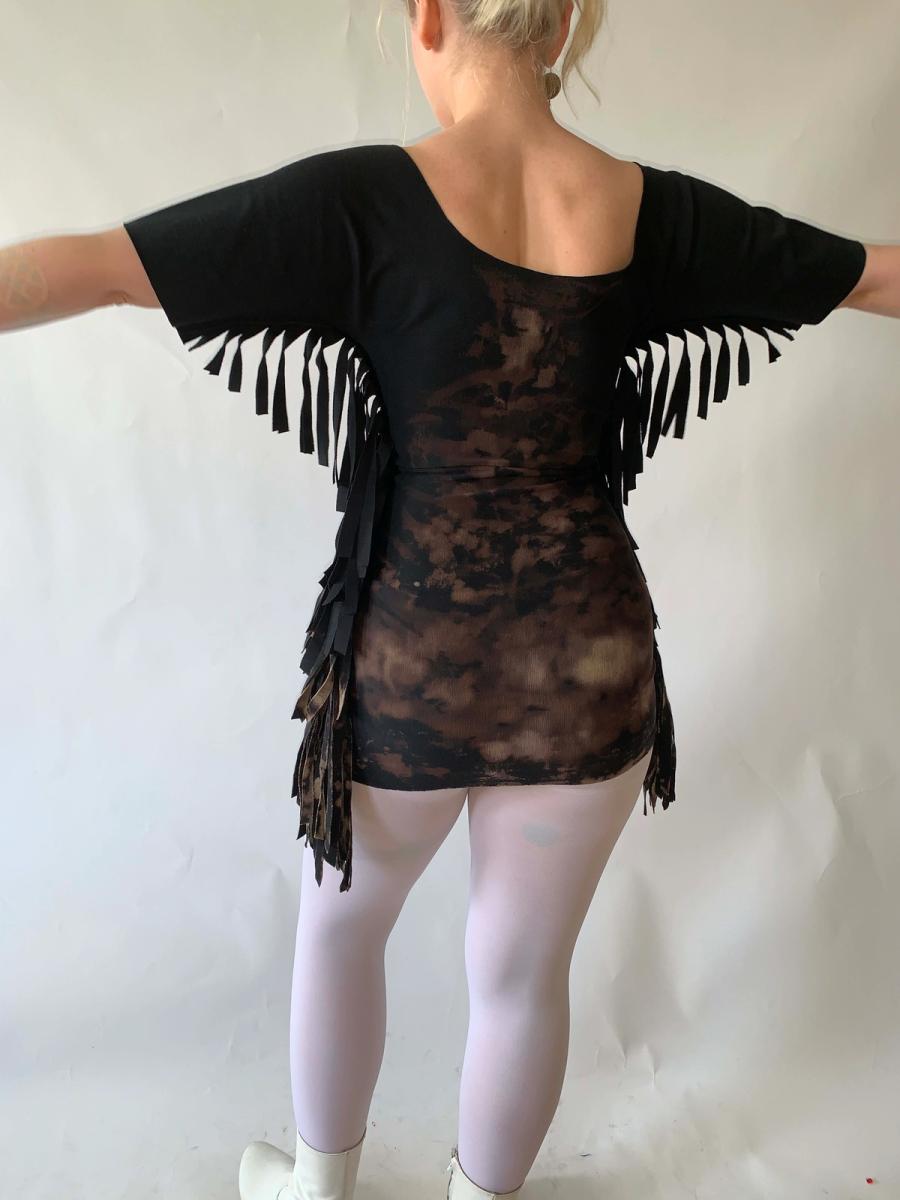 90s Avant-garde Fringe Tunic product image