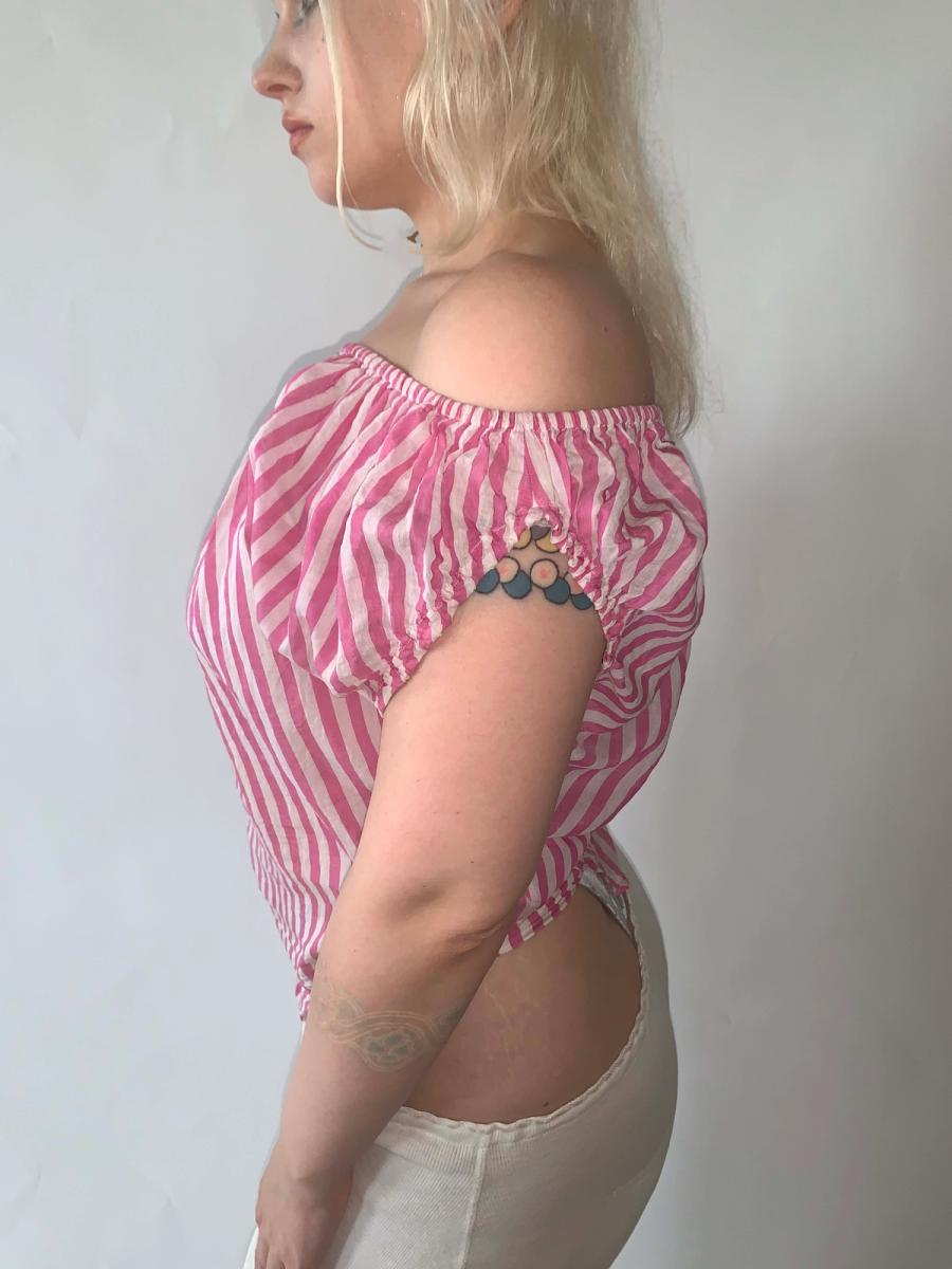 90s Vivienne Westwood Off-the-Shoulder Blouse product image