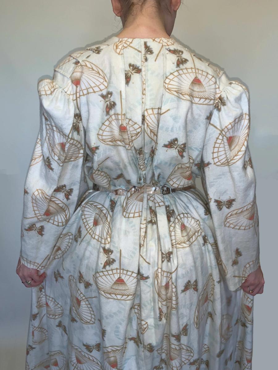 Edwardian Printed Flannel Dressing Gown product image