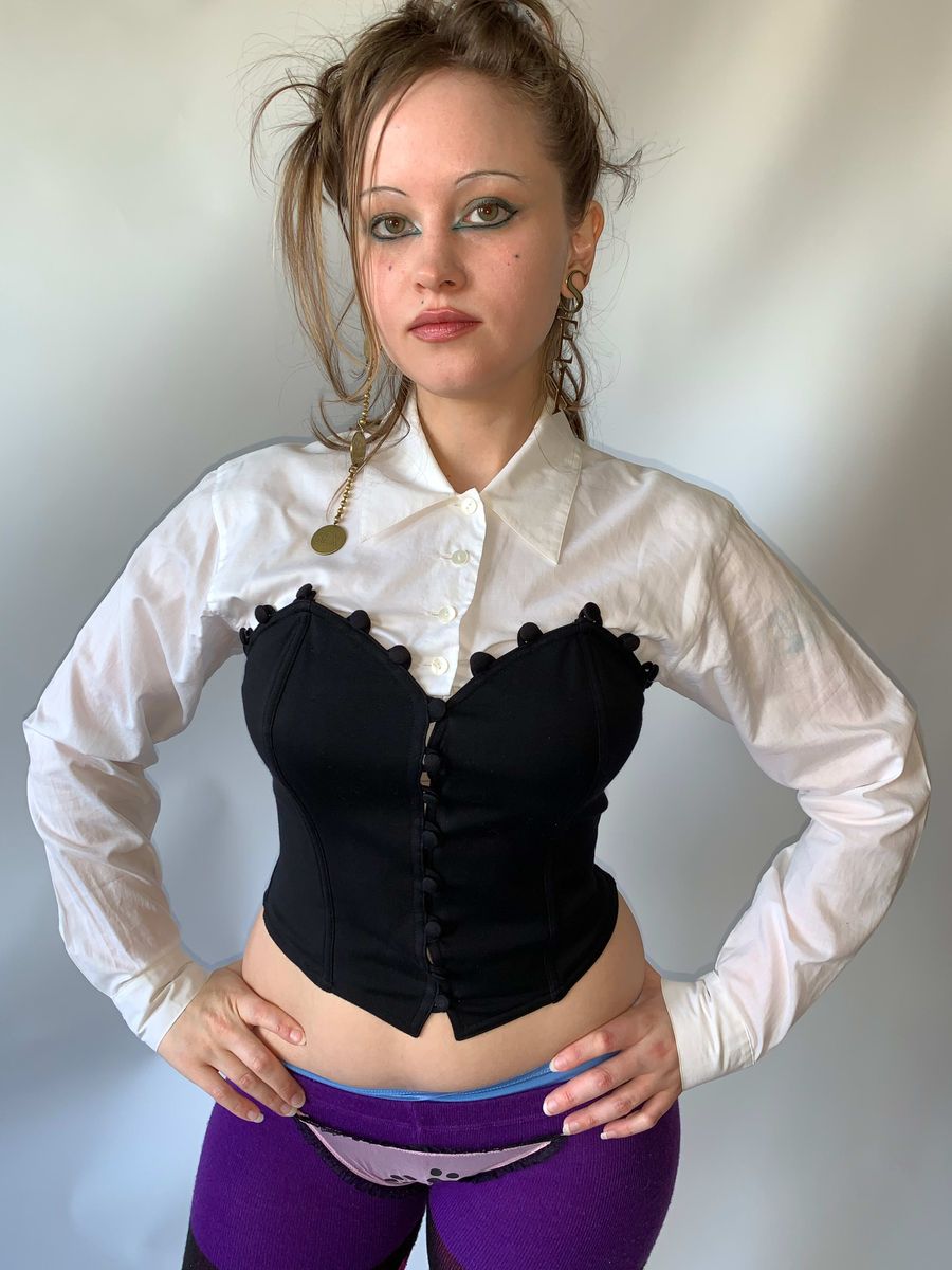 Chantal Thomass Button Illusion Bustier product image