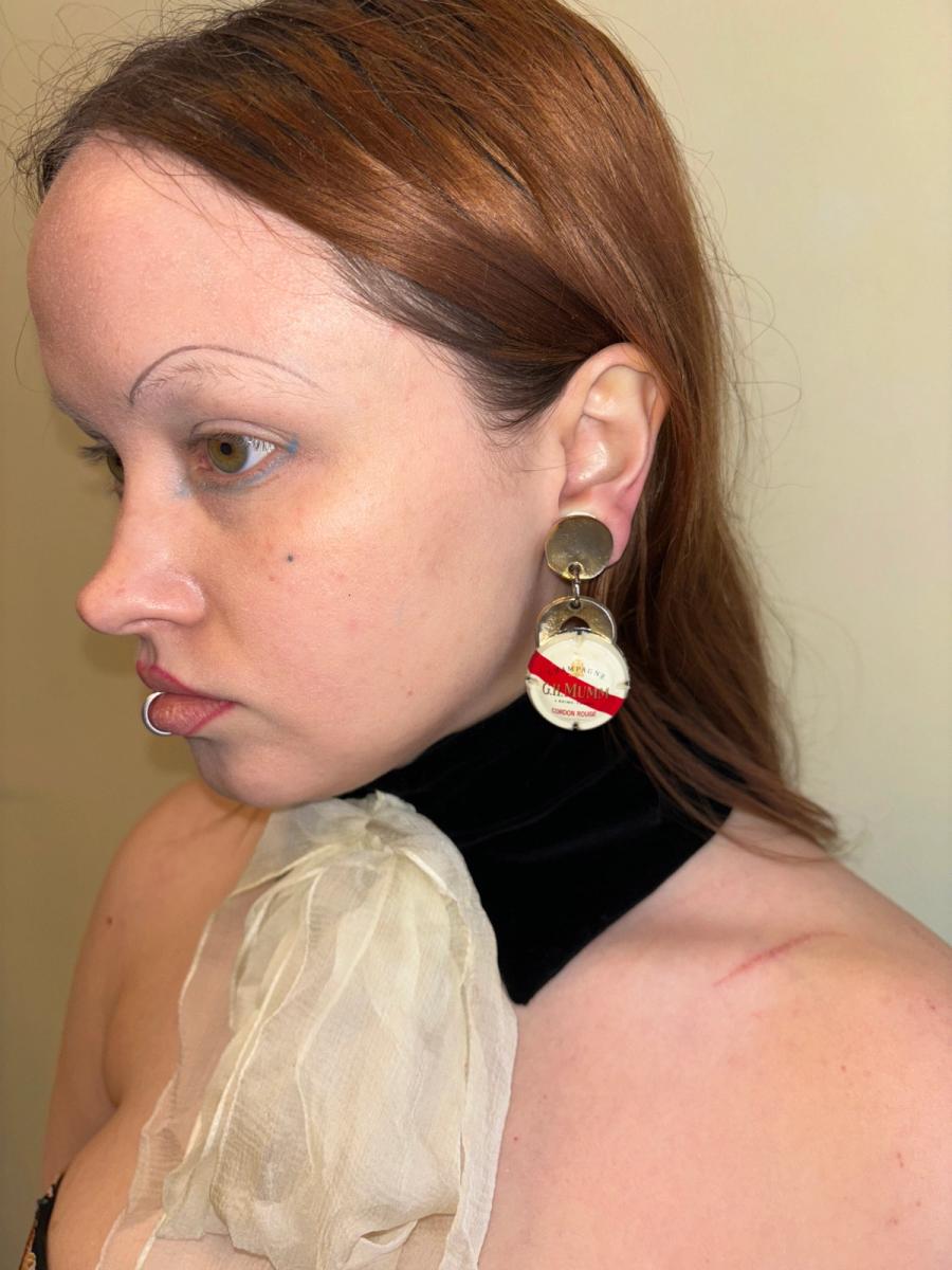 Liliane Müller Champagne Stopper Earrings product image