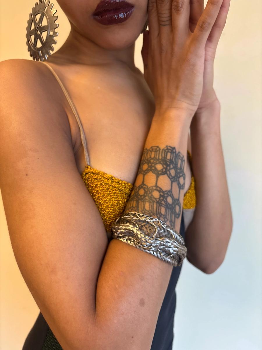 Rare Simon Azoulay Braided Metal Bracelet product image
