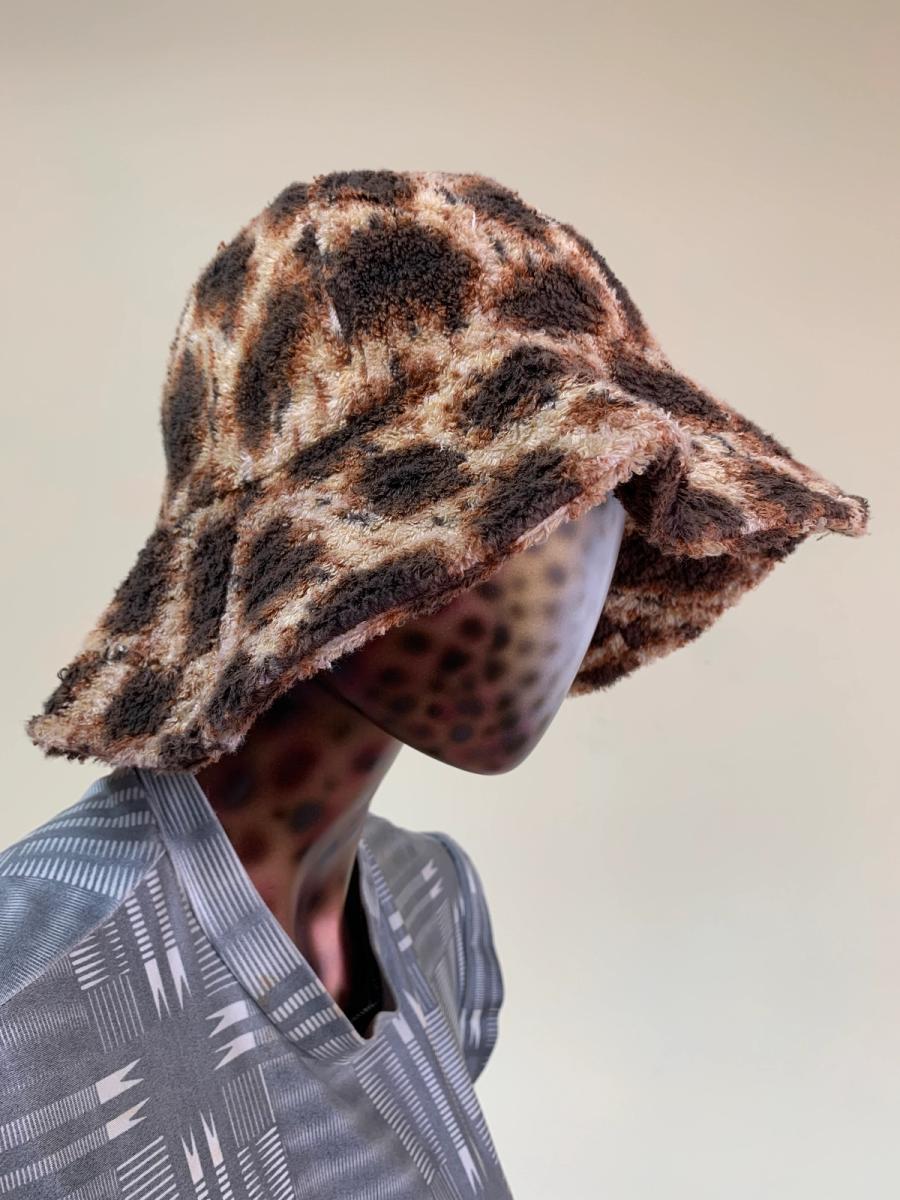 90s Vivienne Westwood Leopard Terrycloth Hat product image