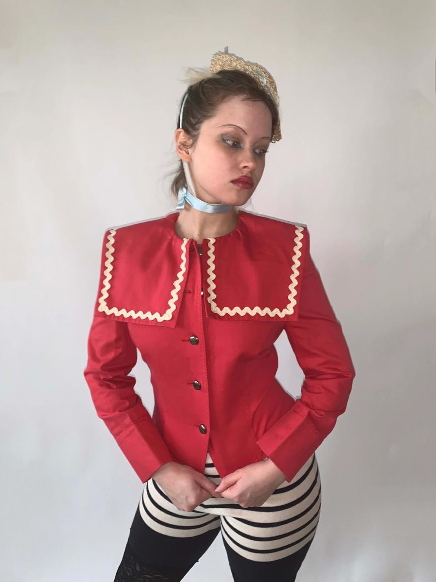 Chantal Thomass Lace-Up RicRac Jacket