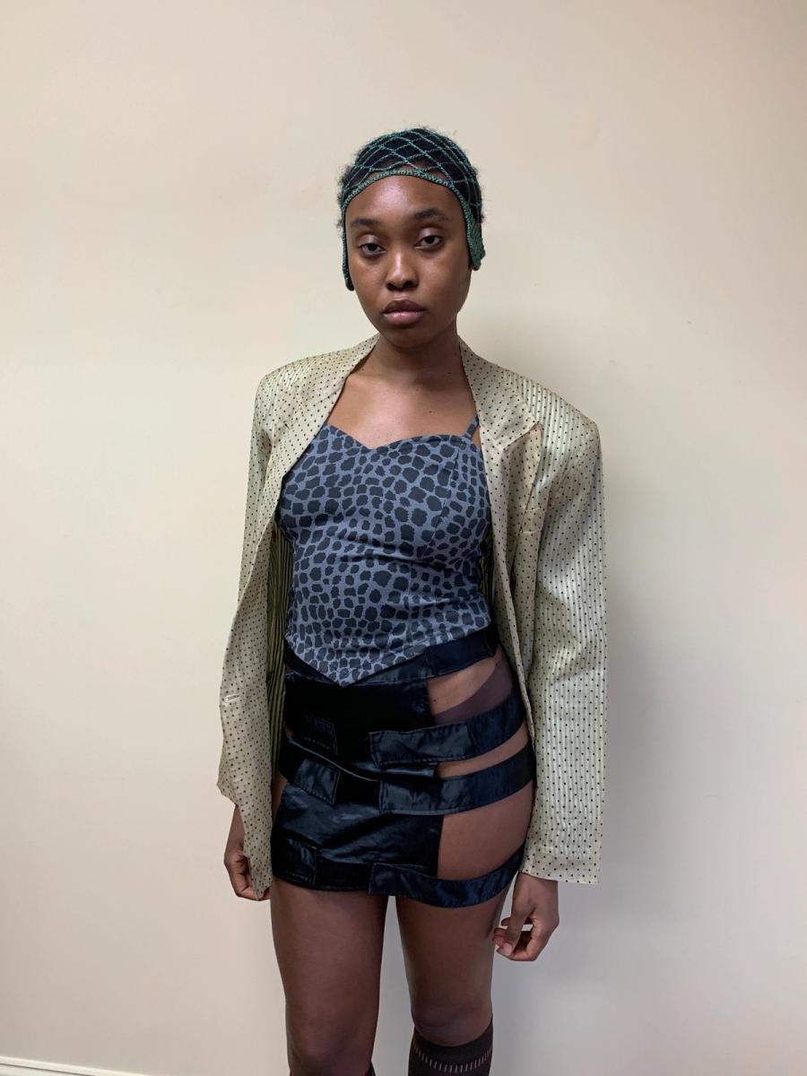 1980s Jean- Paul Gaultier Pour Gibo Flocked blazer product image