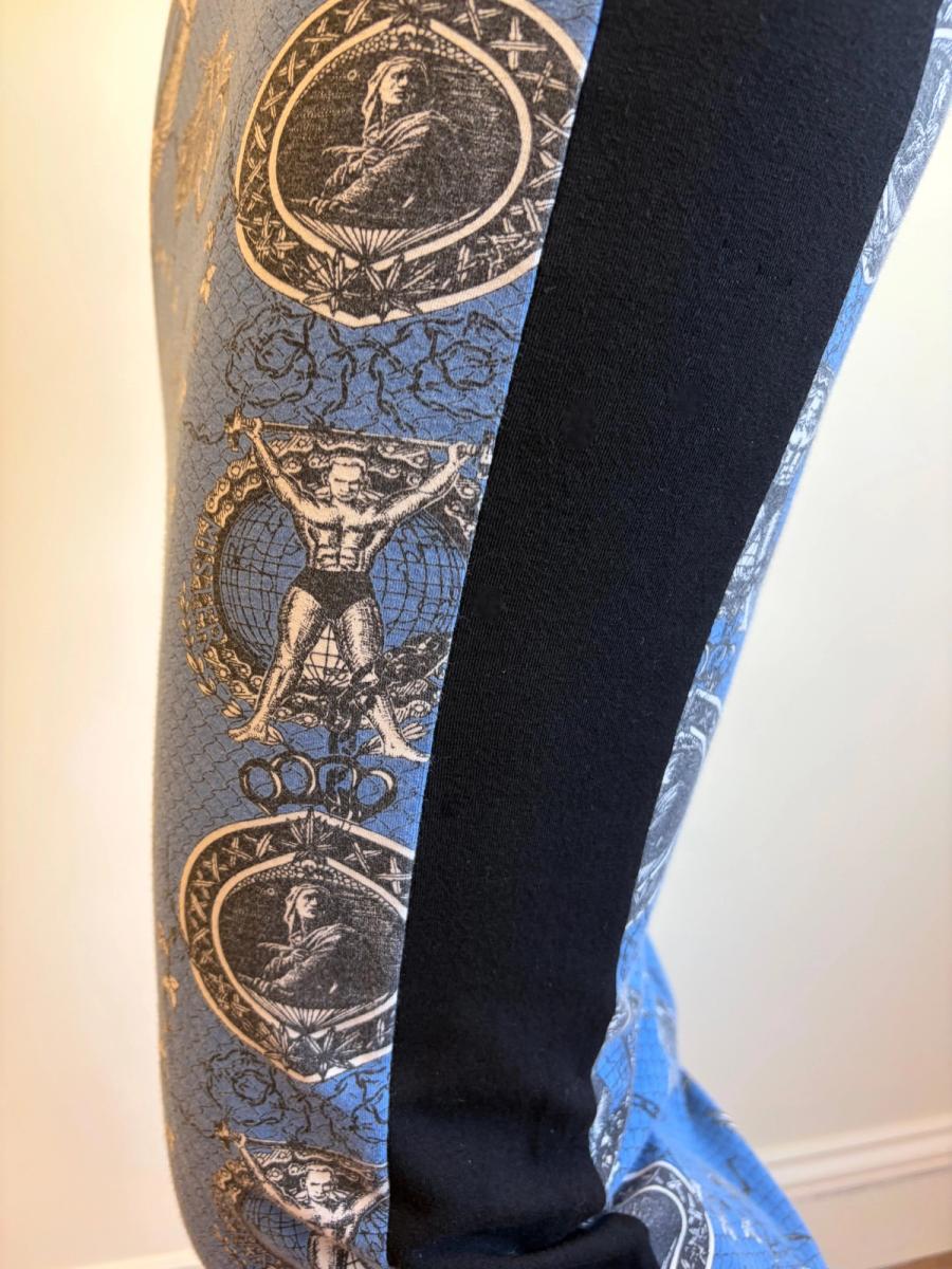 80s Junior Gaultier Biker and Pin-up Girl Hobble Skirt product image